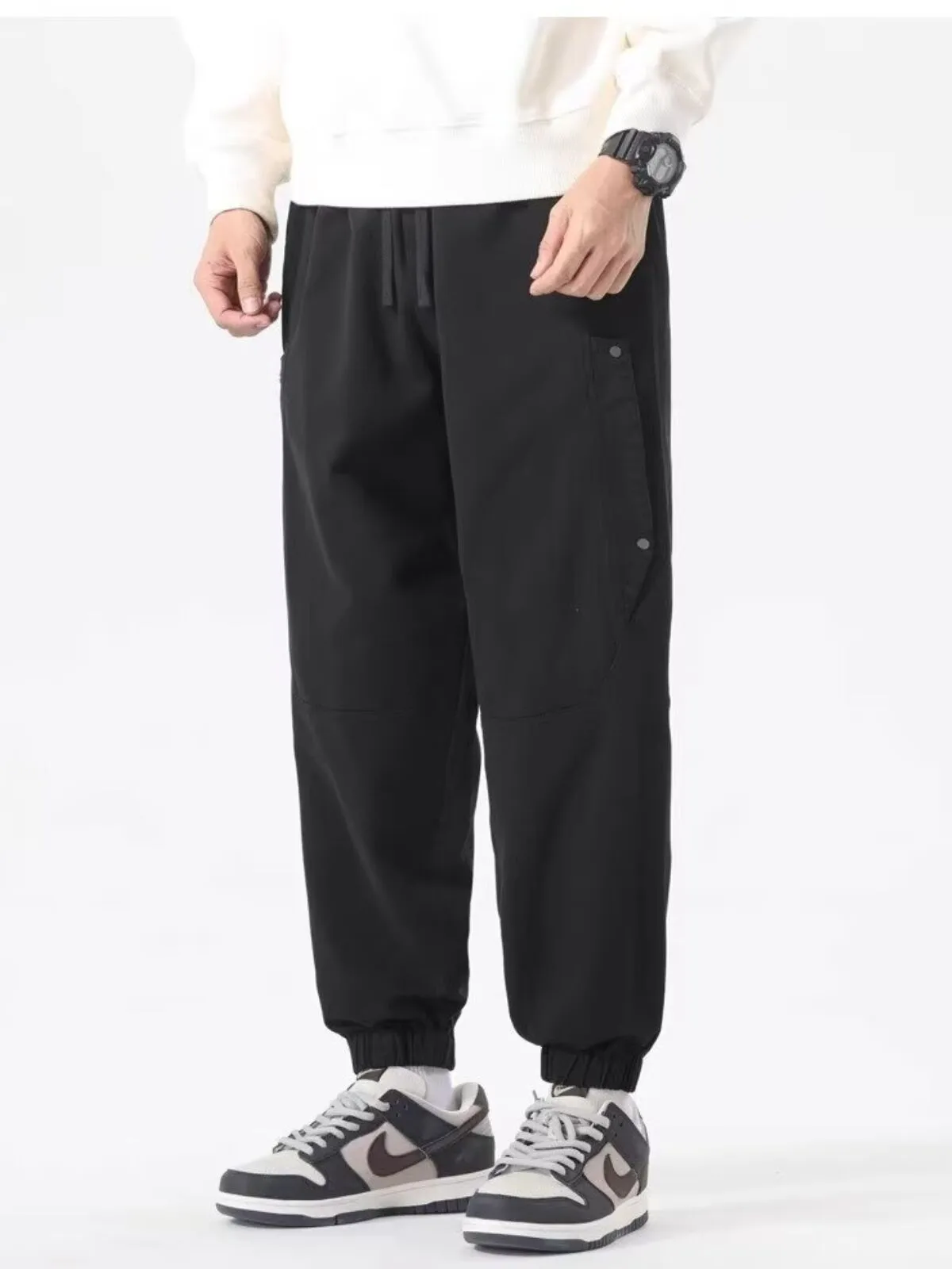 Men's Cargo Pants Loose Cotton Breathable Casual Sports Pants, 2 of 3