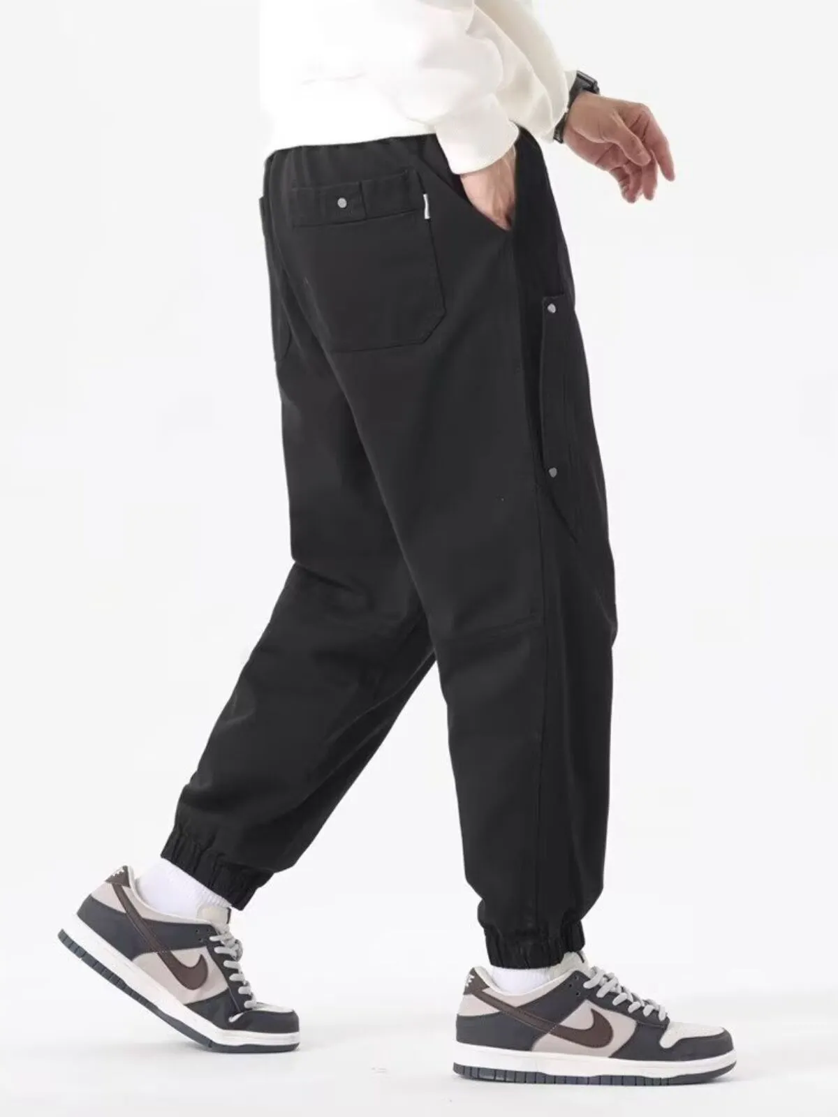 Men's Cargo Pants Loose Cotton Breathable Casual Sports Pants, 3 of 3