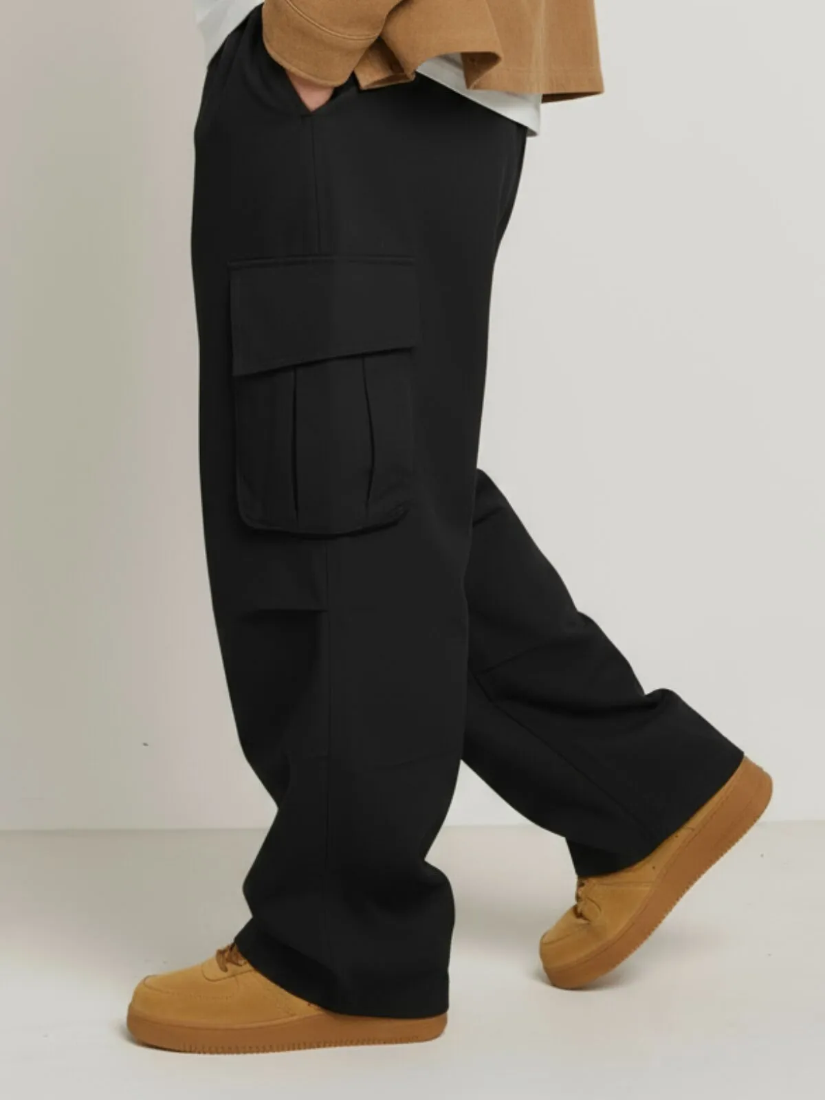 Men's Cargo Pants Outdoor Multi-pocket Loose Straight Retro Pants, 4 of 4