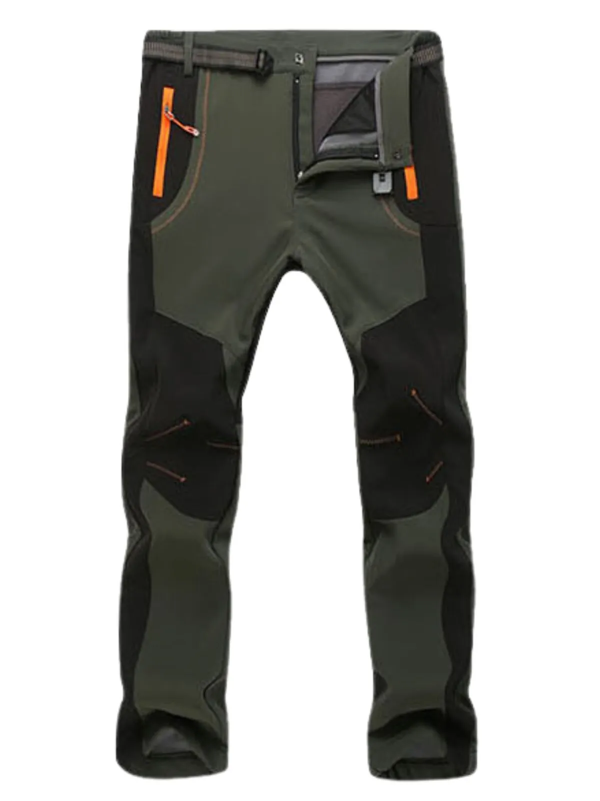 Men's Cargo Pants Thick Warm Casual Stretch Soft Snow Sweatpants Thermal Trousers, 1 of 11