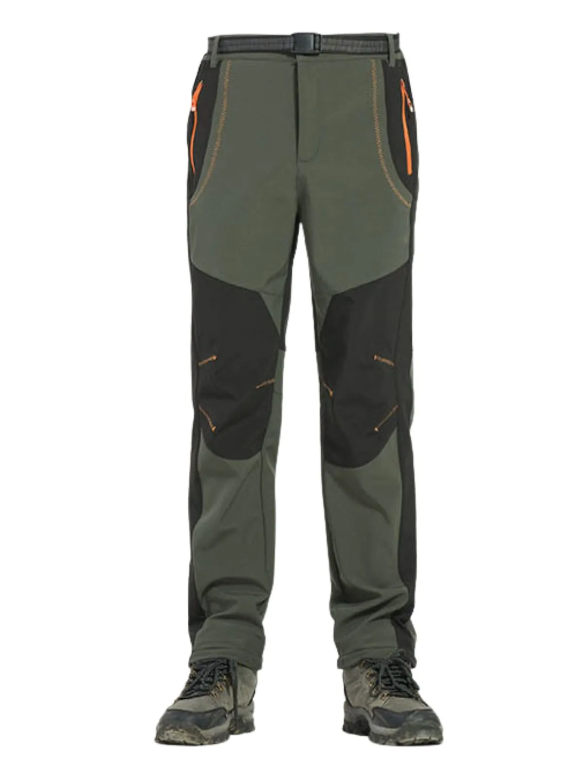 Men's Cargo Pants Thick Warm Casual Stretch Soft Snow Sweatpants Thermal Trousers, 2 of 11