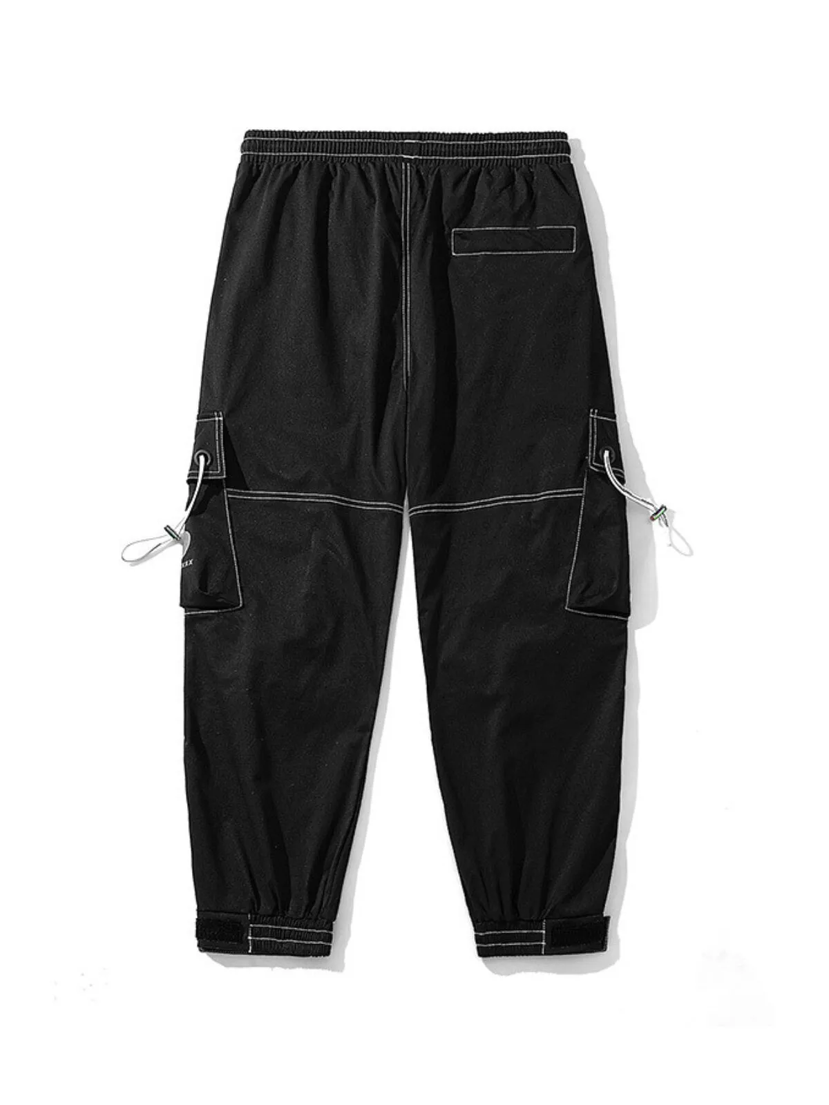 Men's Cargo Pants Relaxed Fit Hip Hop Punk Jogger Cargo Harem Pants with Multi Pockets, 7 of 7