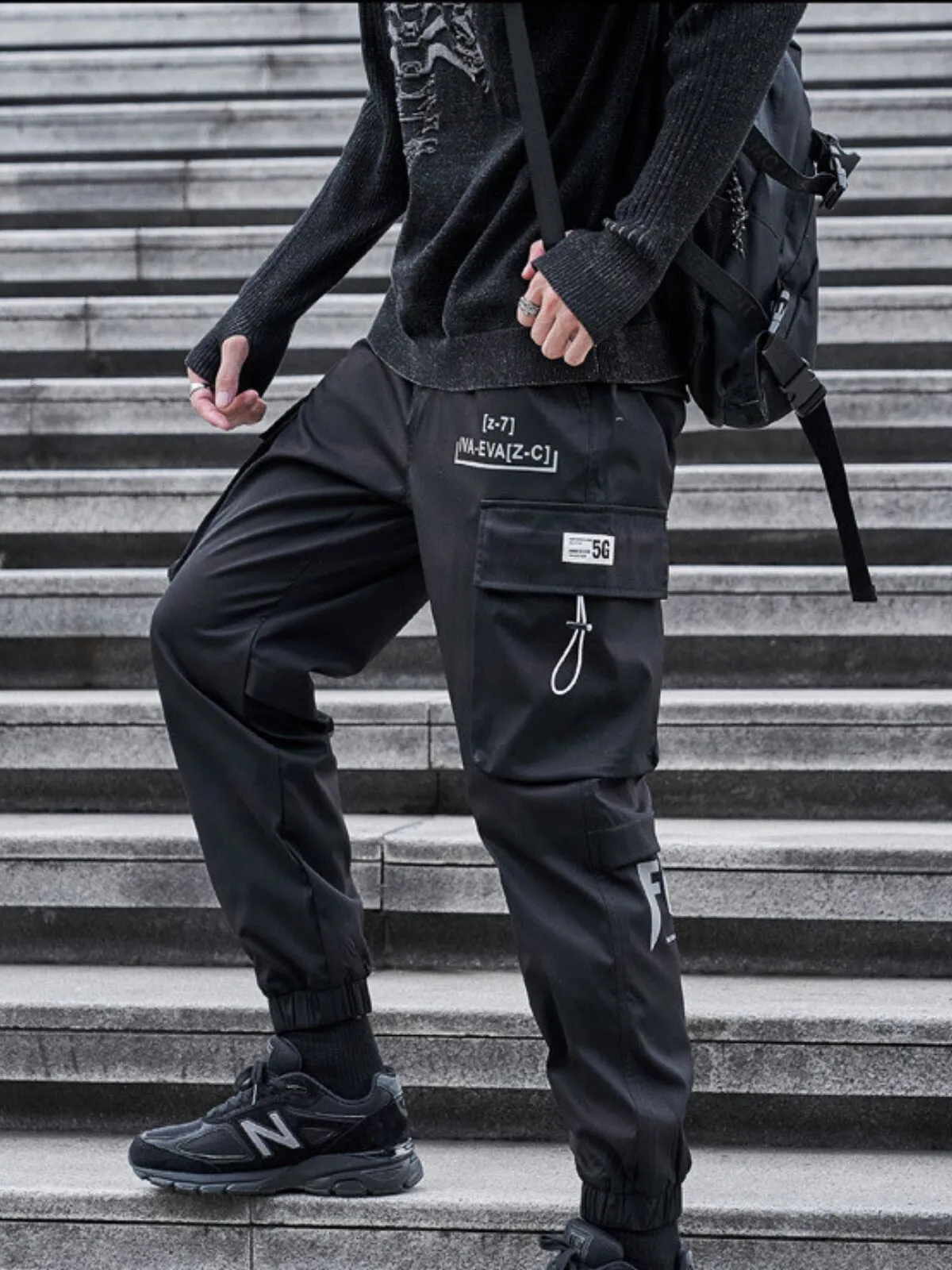 Men's Cargo Pants Streetwear Cyberpunk Techwear Pants, 1 of 4