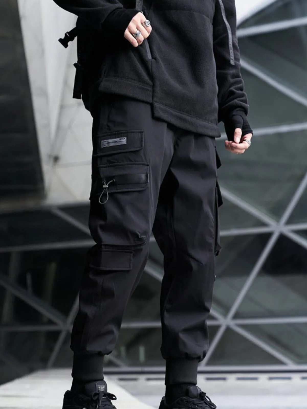 Men's Cargo Pants Fashion Streetwear Techwear Joggers Hip Hop Sweatpants Cargo Pants, 3 of 5