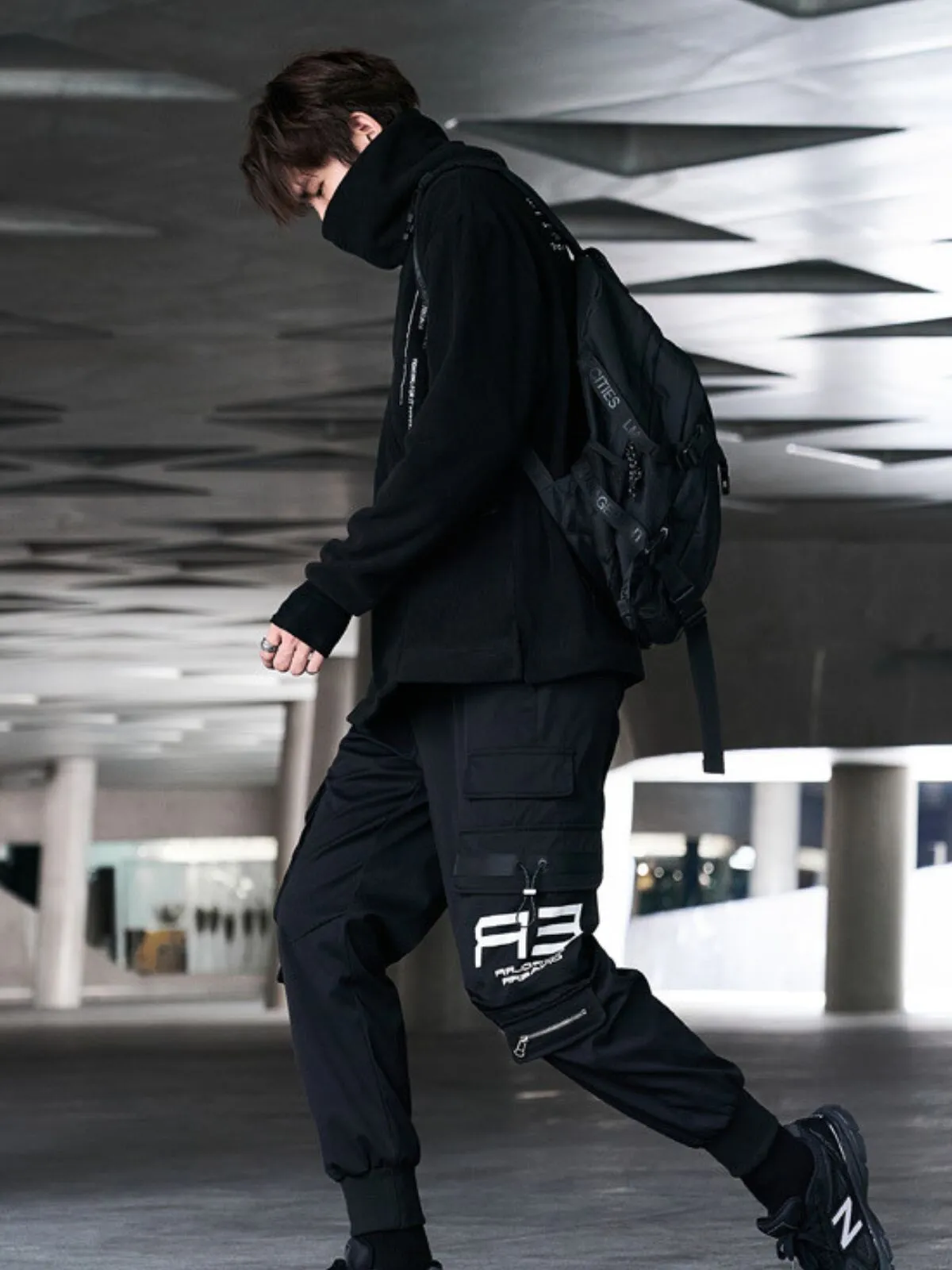 Men's Cargo Pants Fashion Streetwear Techwear Joggers Hip Hop Sweatpants Cargo Pants, 4 of 5