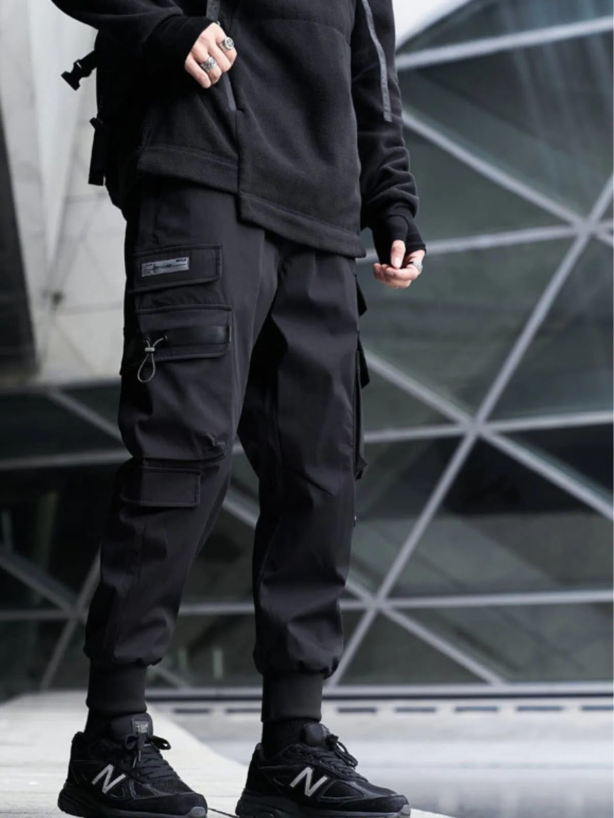 Men's Cargo Pants Fashion Streetwear Techwear Joggers Hip Hop Sweatpants Cargo Pants, 5 of 5