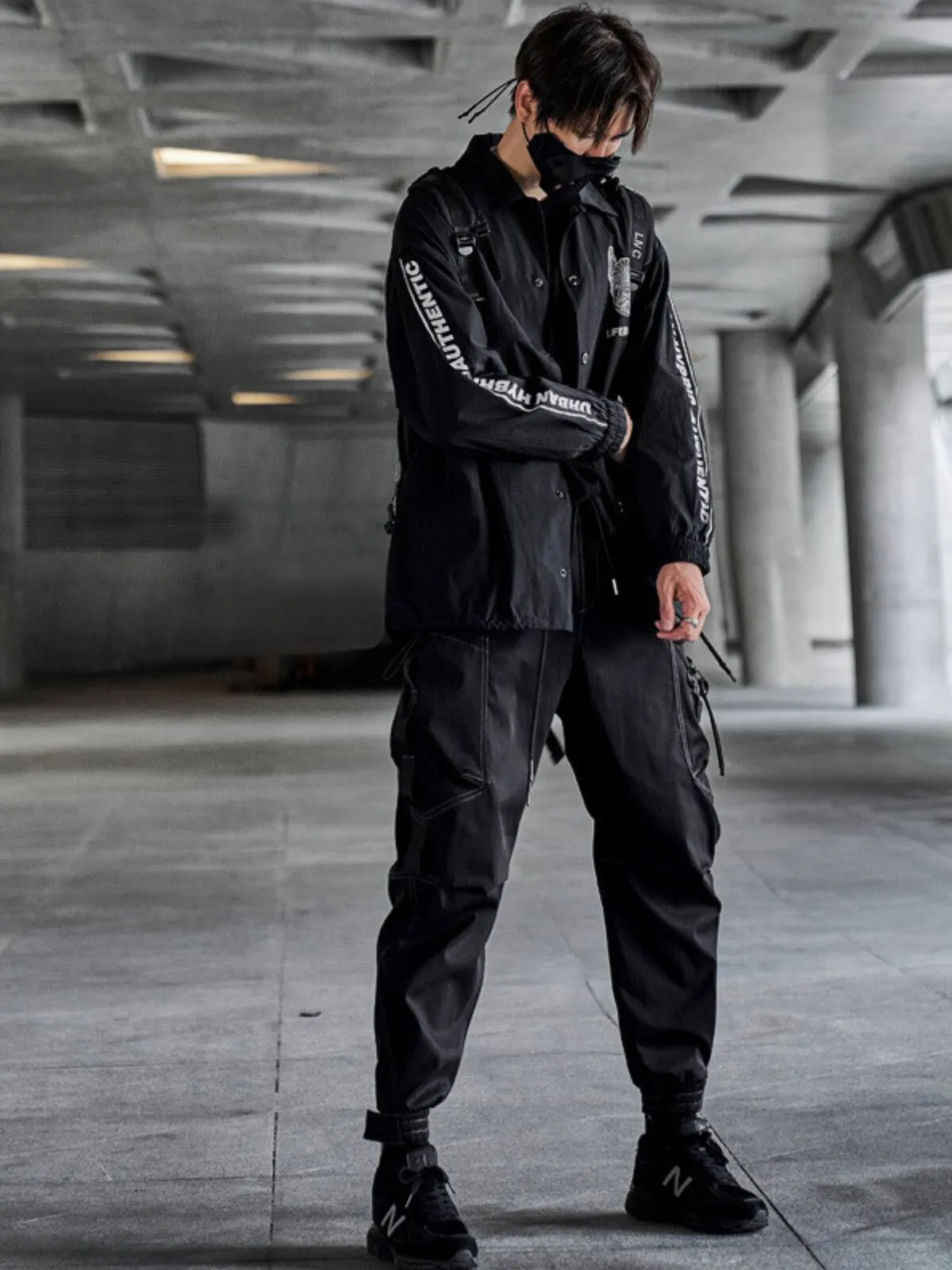 Men's Cargo Pants Punk Baggy Techwear Streetwear Hip Hop Couple Women Unisex Sports Casual Pants, 4 of 5