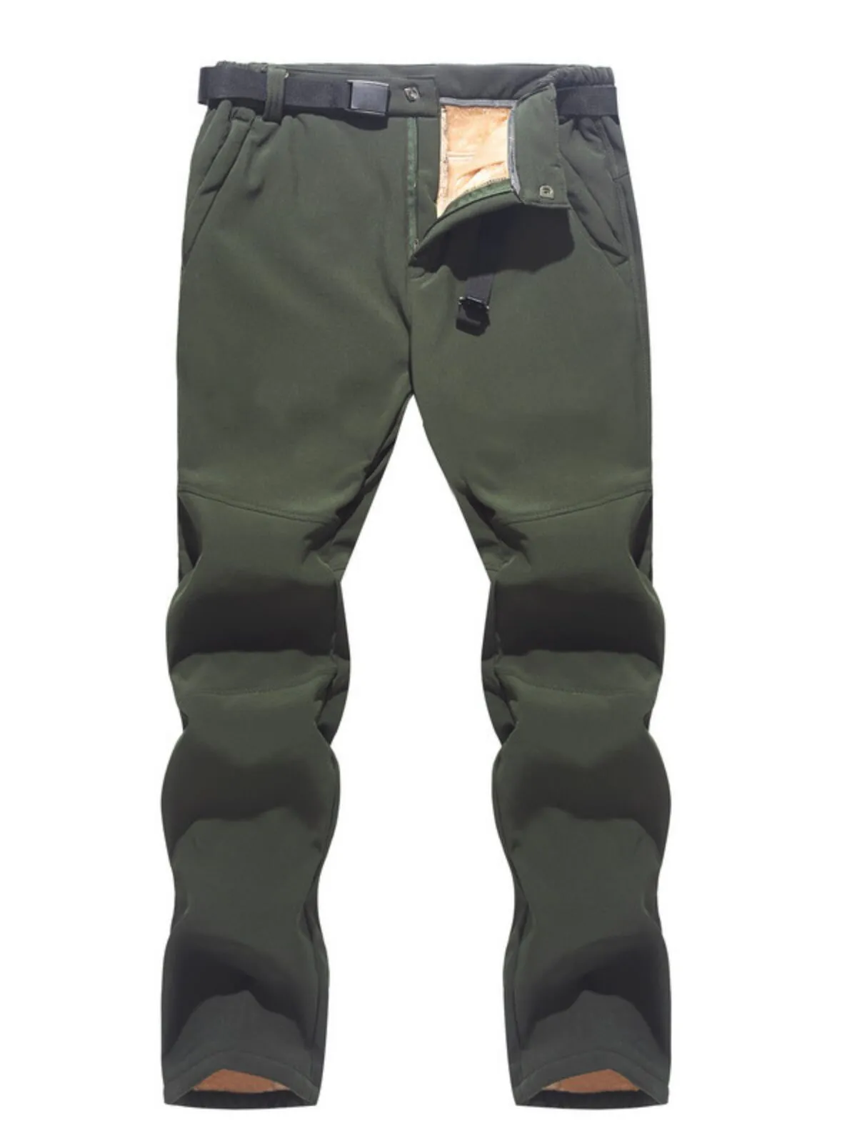 Men's Cargo Pants Winter Ski Pants Windproof Warm Snowboarding Trekking Pants, 1 of 3