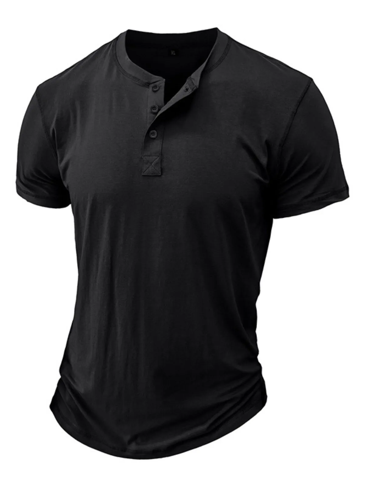 Men's Henley T-Shirt Long Sleeve Solid Fashion Designer Casual Buttons Henley Outdoor Casual Daily, 3 of 4