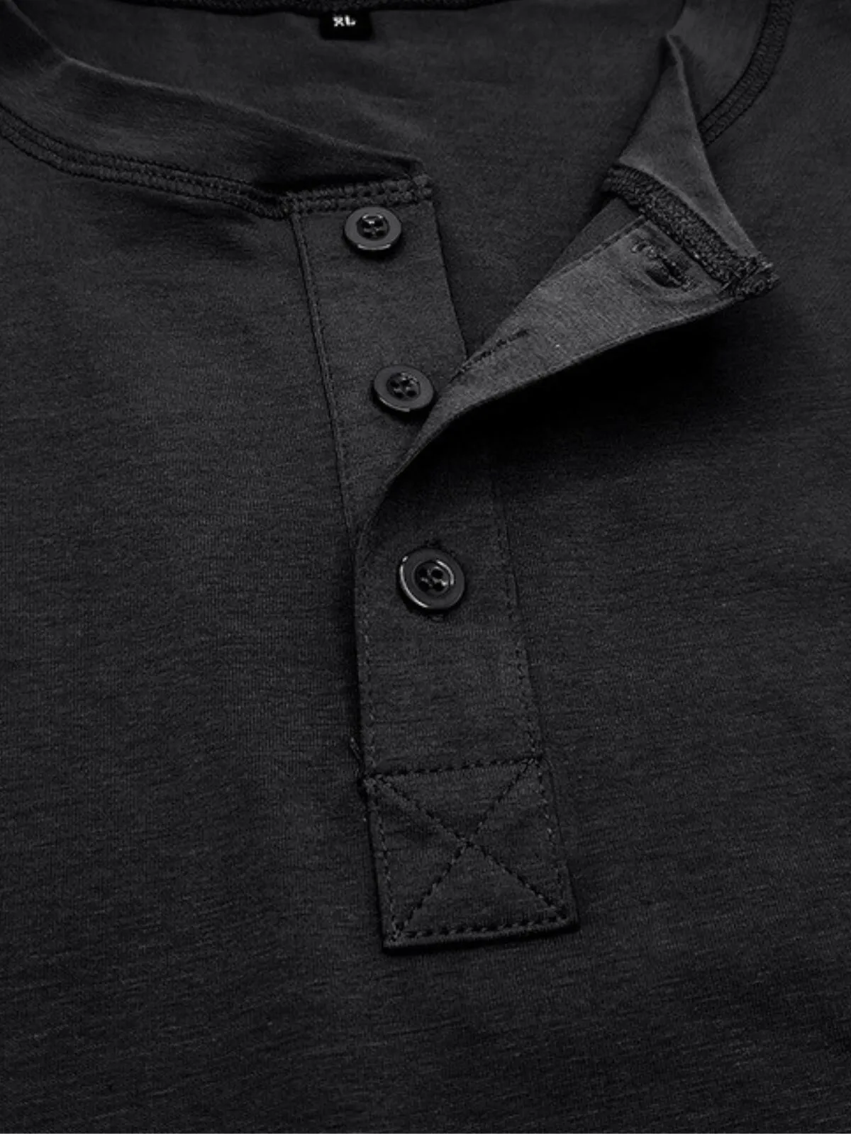 Men's Henley T-Shirt Long Sleeve Solid Fashion Designer Casual Buttons Henley Outdoor Casual Daily, 4 of 4