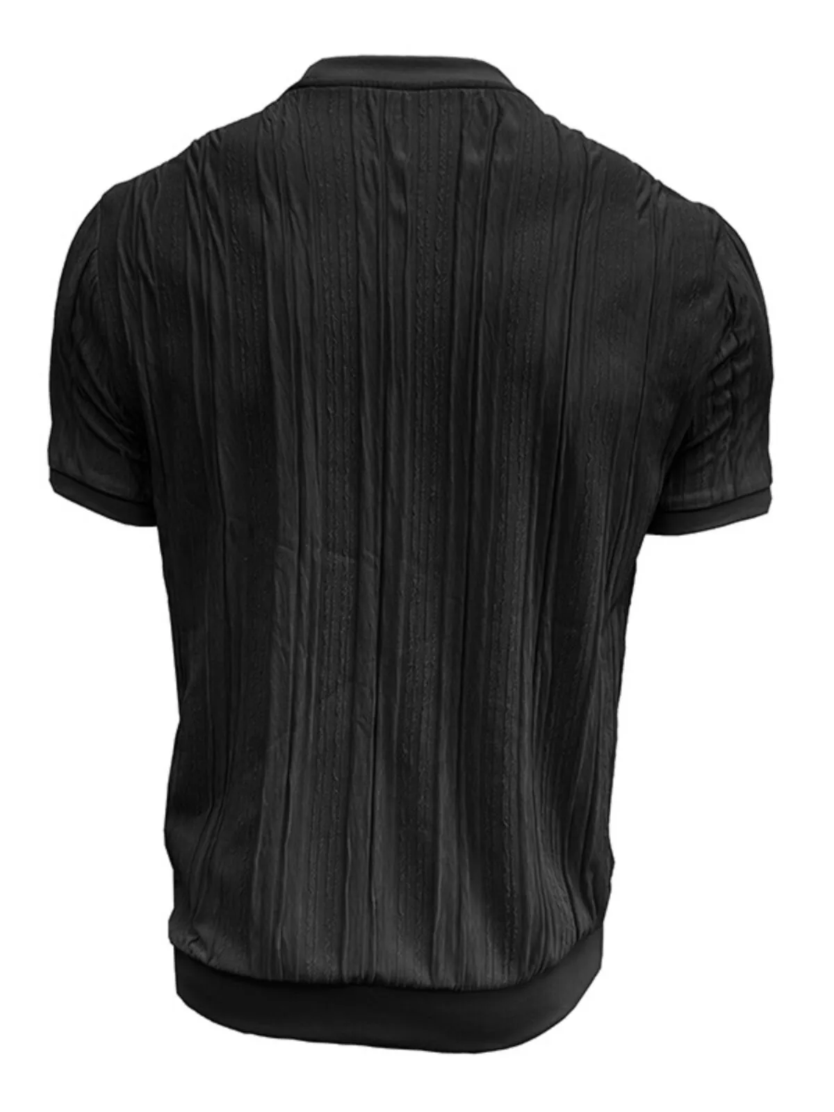 Men's T-Shirt Short Sleeve Crew Neck Summer Plain Fashion Designer Basic Jacquard Vacation Street Going out Tops, 2 of 3