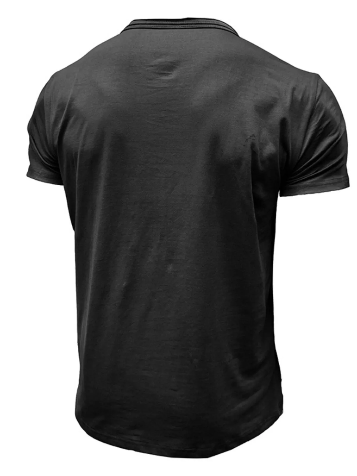 Men's T-Shirt Basic Crew Neck Lightweight Solid Color Performance Loose Fit Sports Comfortable Training Activewear Tops, 2 of 3