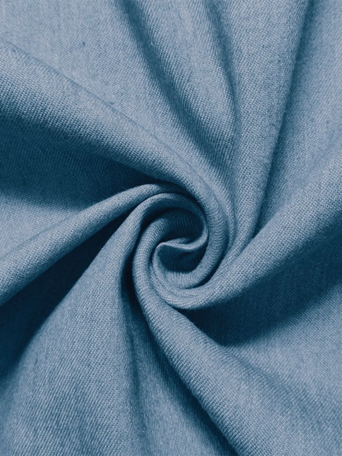 Men's T-Shirt Chambray Shirt Calico Summer Navy Blue Short Sleeve Solid Color Casual Daily Drawstring Clothing Apparel Fashion Casual, 3 of 4