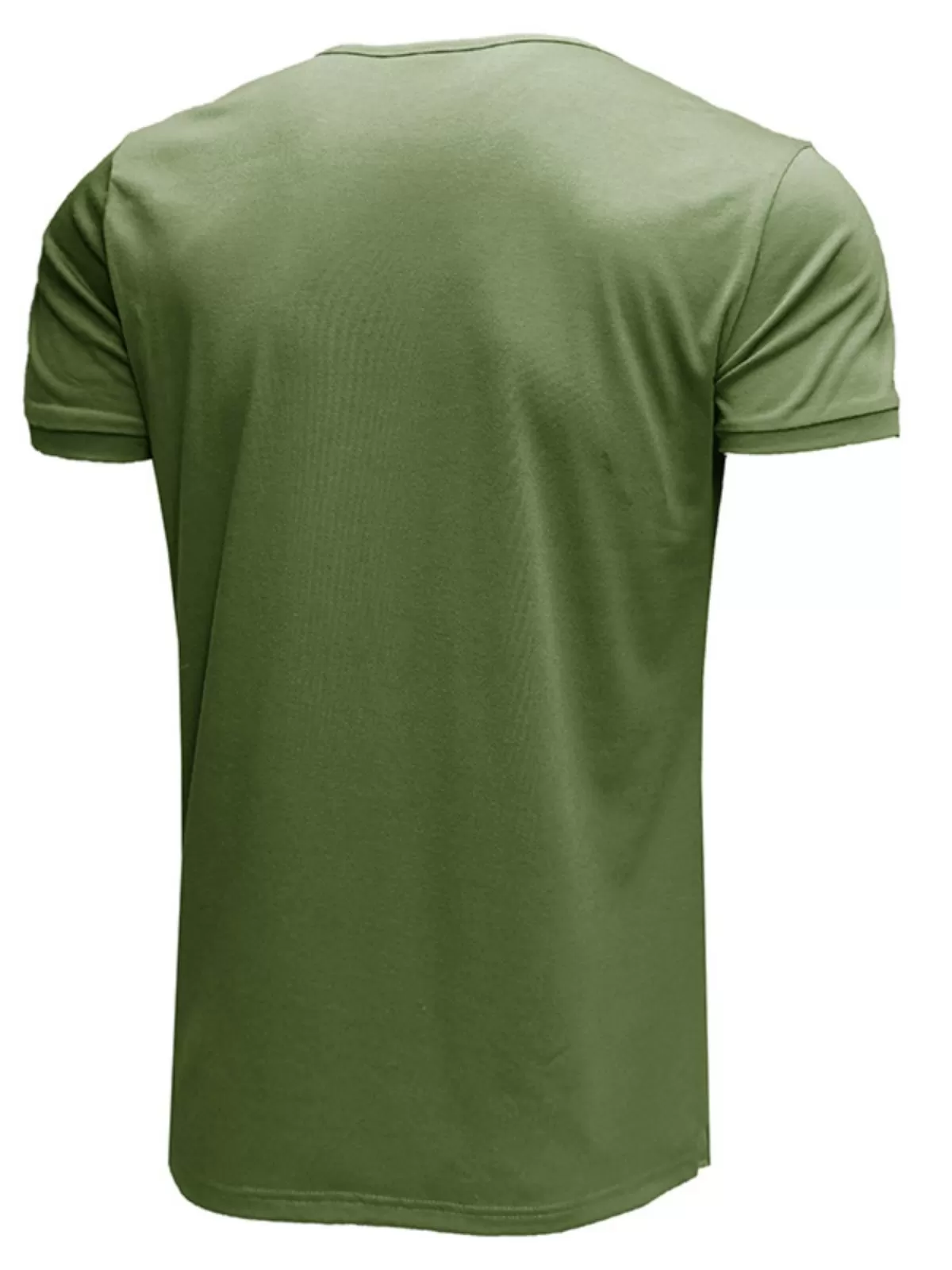 Men's T-Shirt Summer Round Neck Henley Shirt Top, 2 of 4