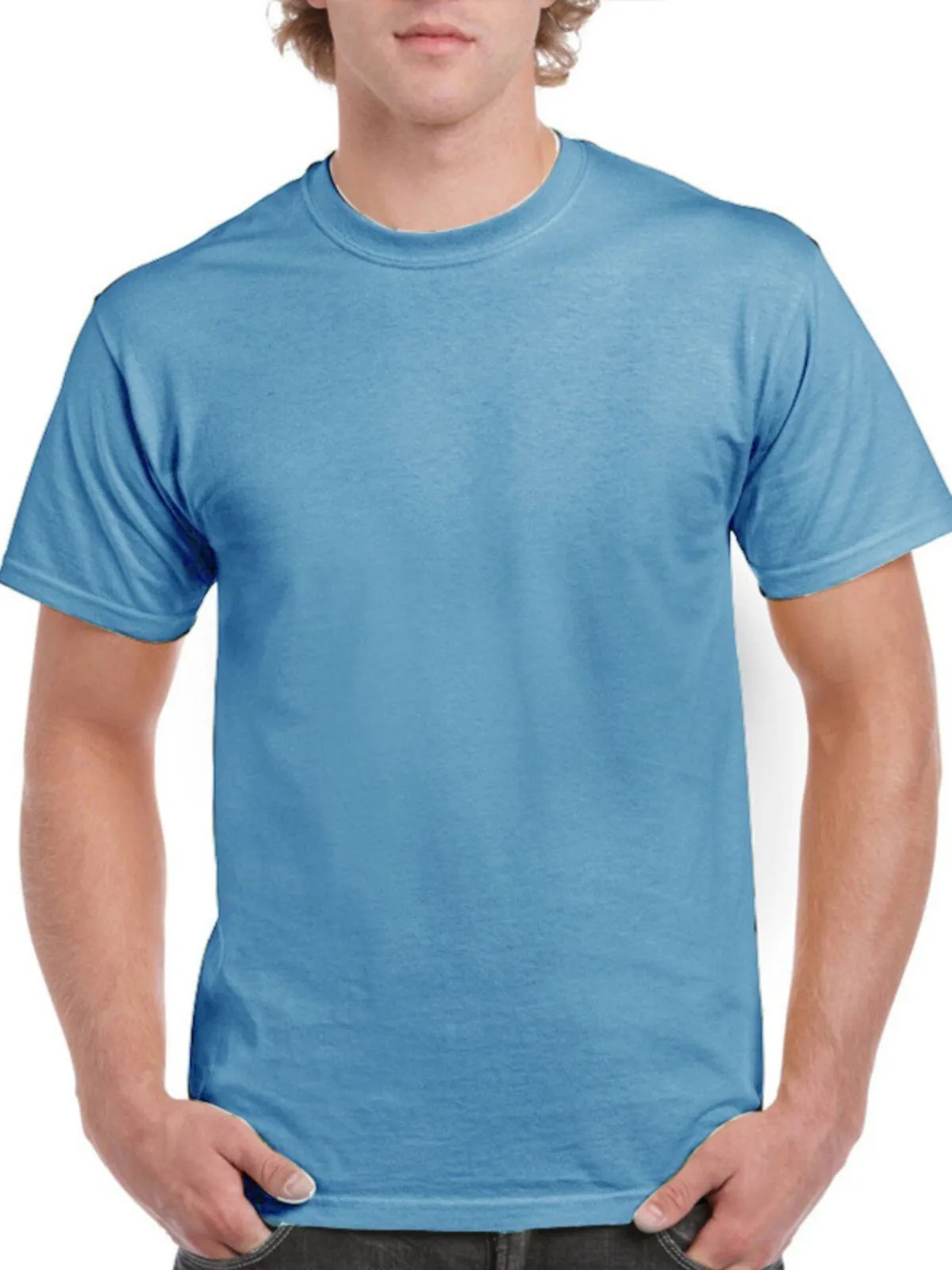 Men's T-Shirt Basic Summer Thin Short Sleeved Round Neck Breathable Solid Color Sports Shirt Loose Comfortable Casual Fitness Running Shirt, 1 of 3