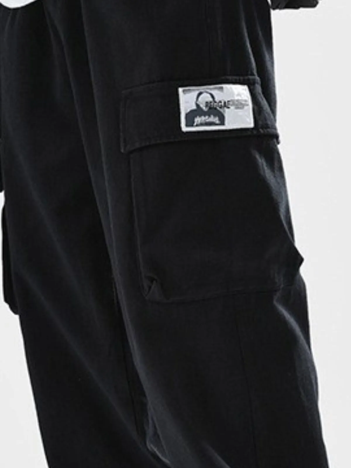 Men's Cargo Pants Loose-fitting Straight-leg Versatile Street Style Cotton Pants, 3 of 3