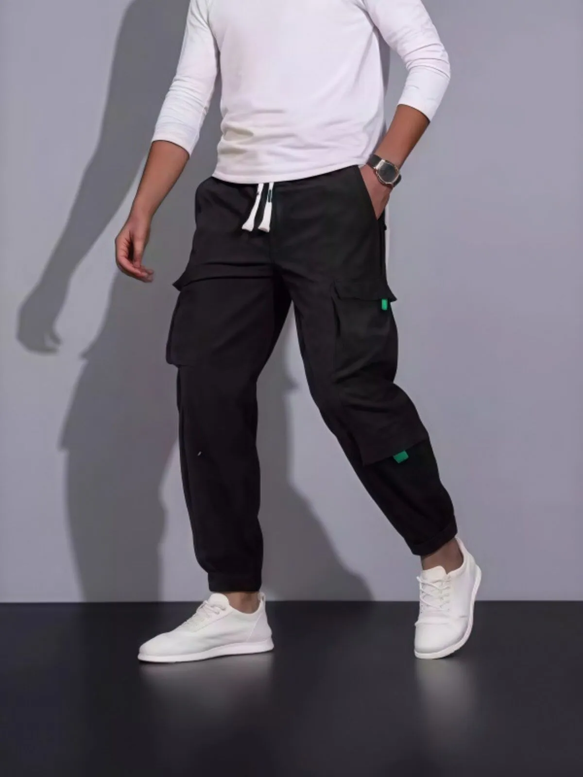 Men's Cargo Pants Casual Comfortable Jogging Streetwear Cargo Pants with Multi Pockets , 1 of 1