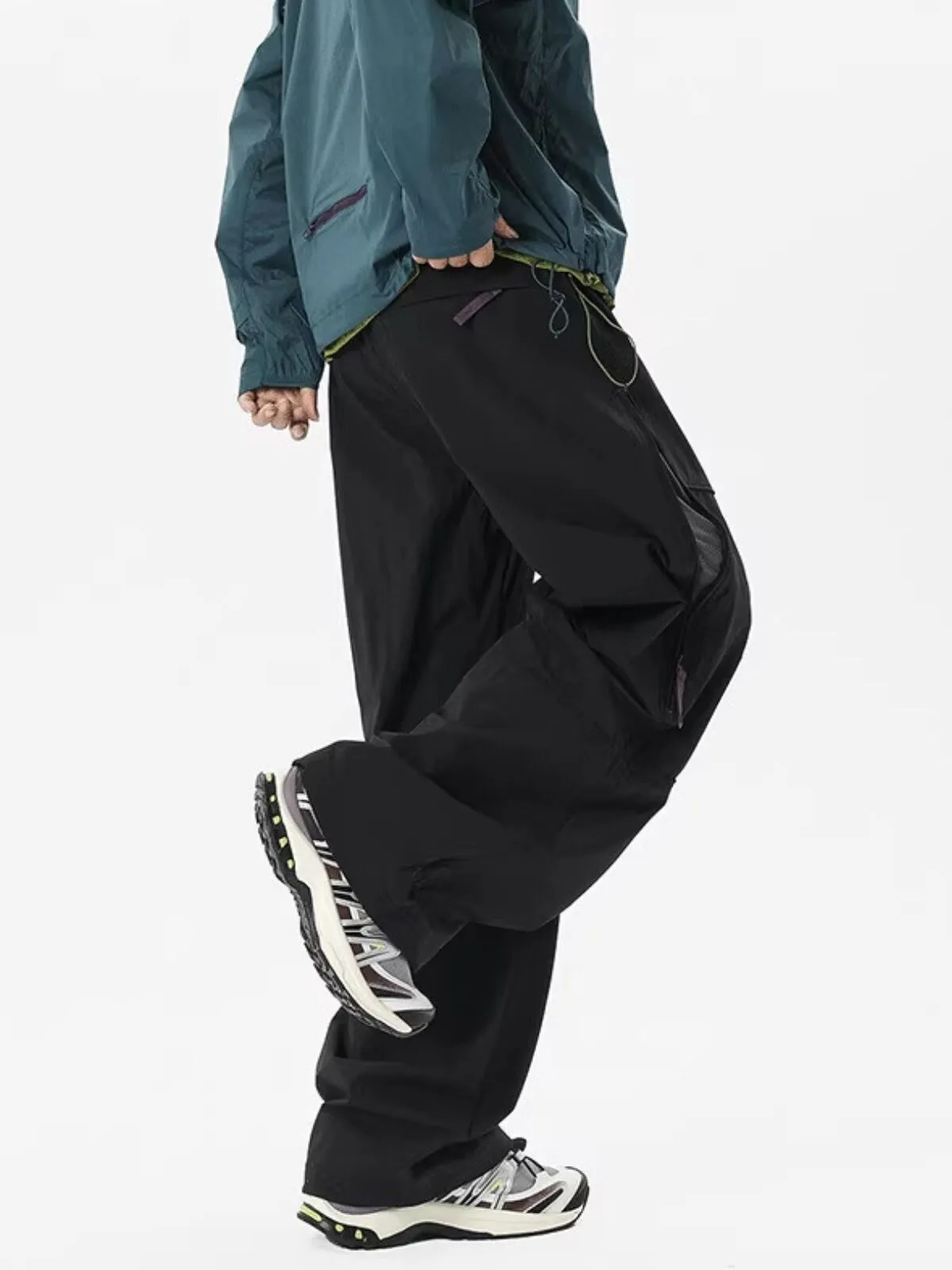 Men's Cargo Pants Mountain Retro Outdoor Mountaineering Windproof Paratrooper Tooling Casual Pants, 6 of 6