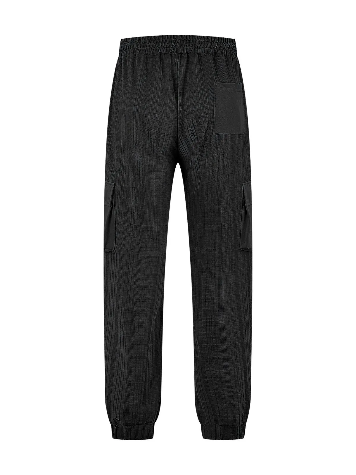 Men's Cargo Pants Solid Fashion Casual With Pockets Elastic Waist Sport Long Pants Trousers, 4 of 4