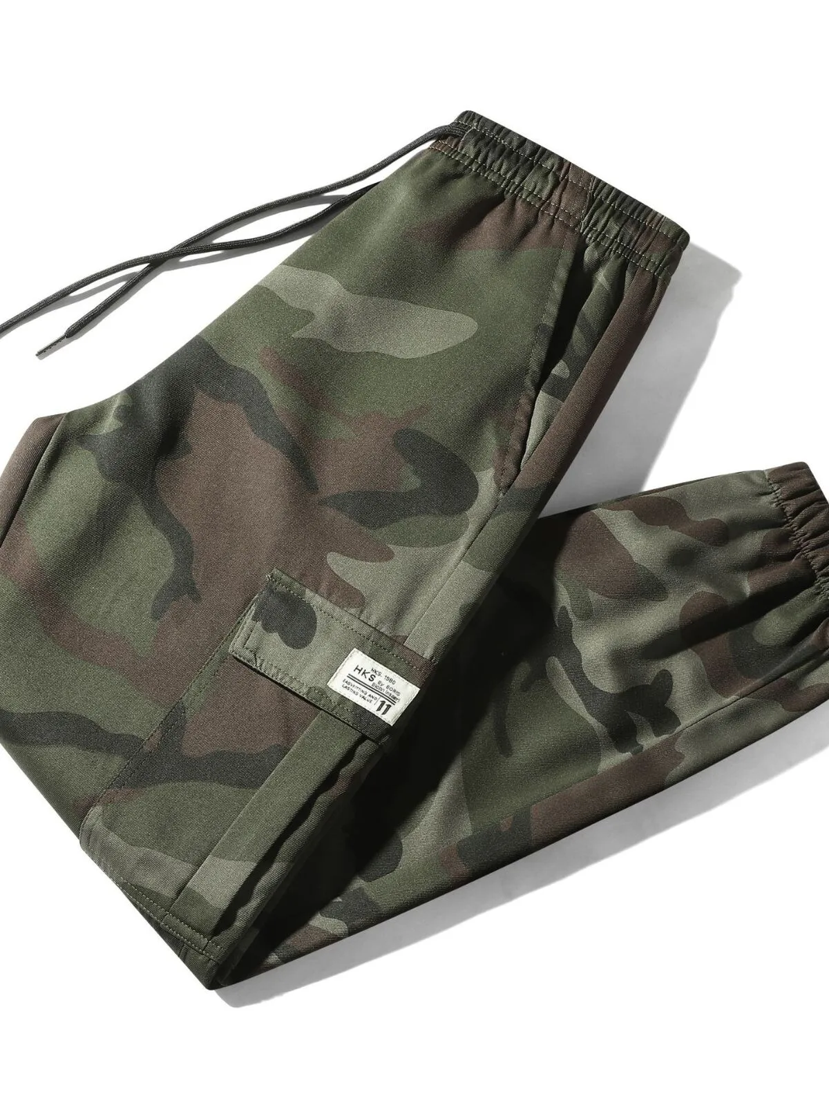 Men's Camouflage Tactical Cargo Pants Loose Fit Military-Style Work Pants for Outdoors & Everyday Wear, 9 of 13