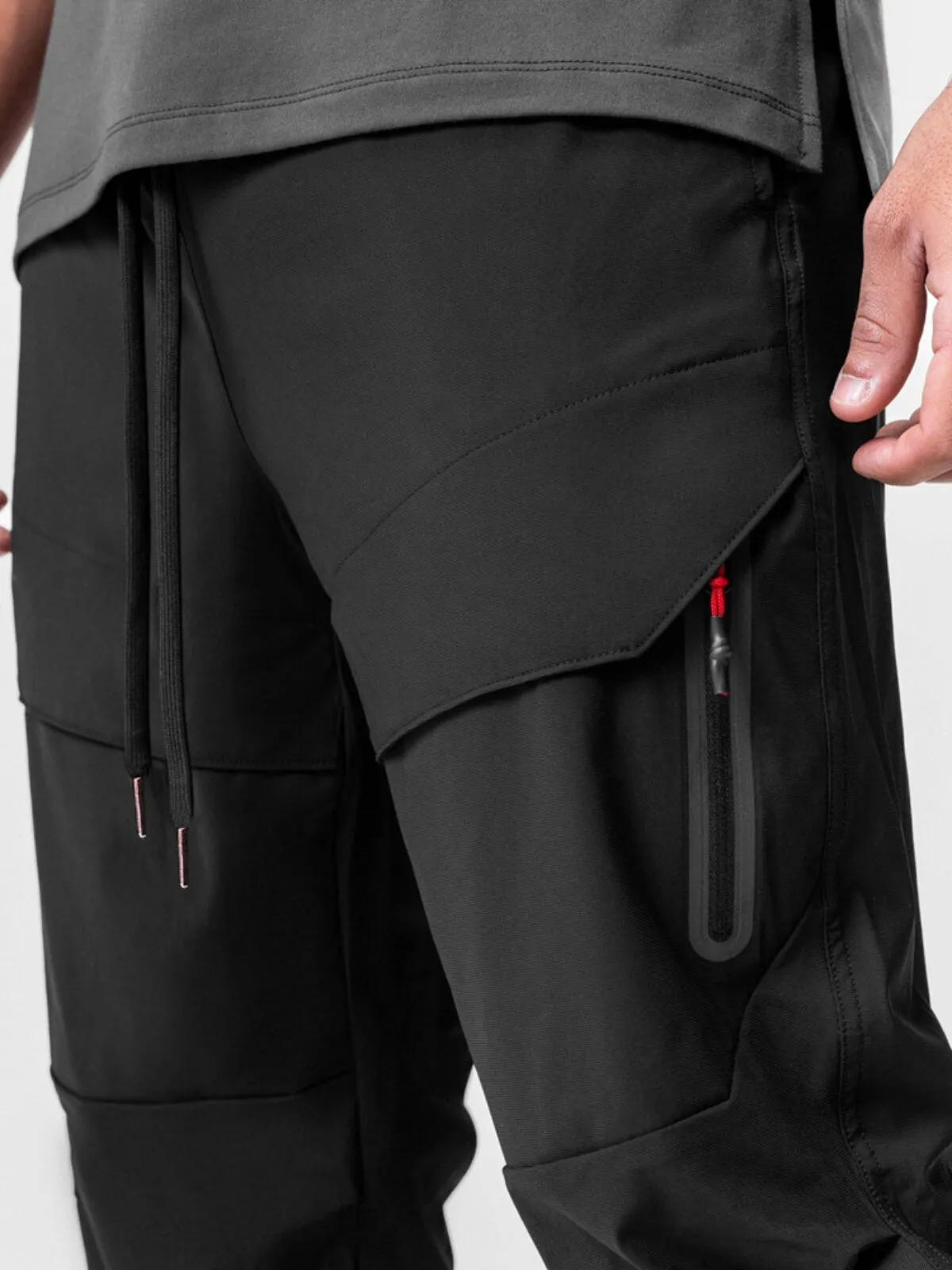 Men's Slim Fit Jogger Pants Elastic Cuffed Sportswear Training Running Workout Tapered Active Pants, 5 of 5