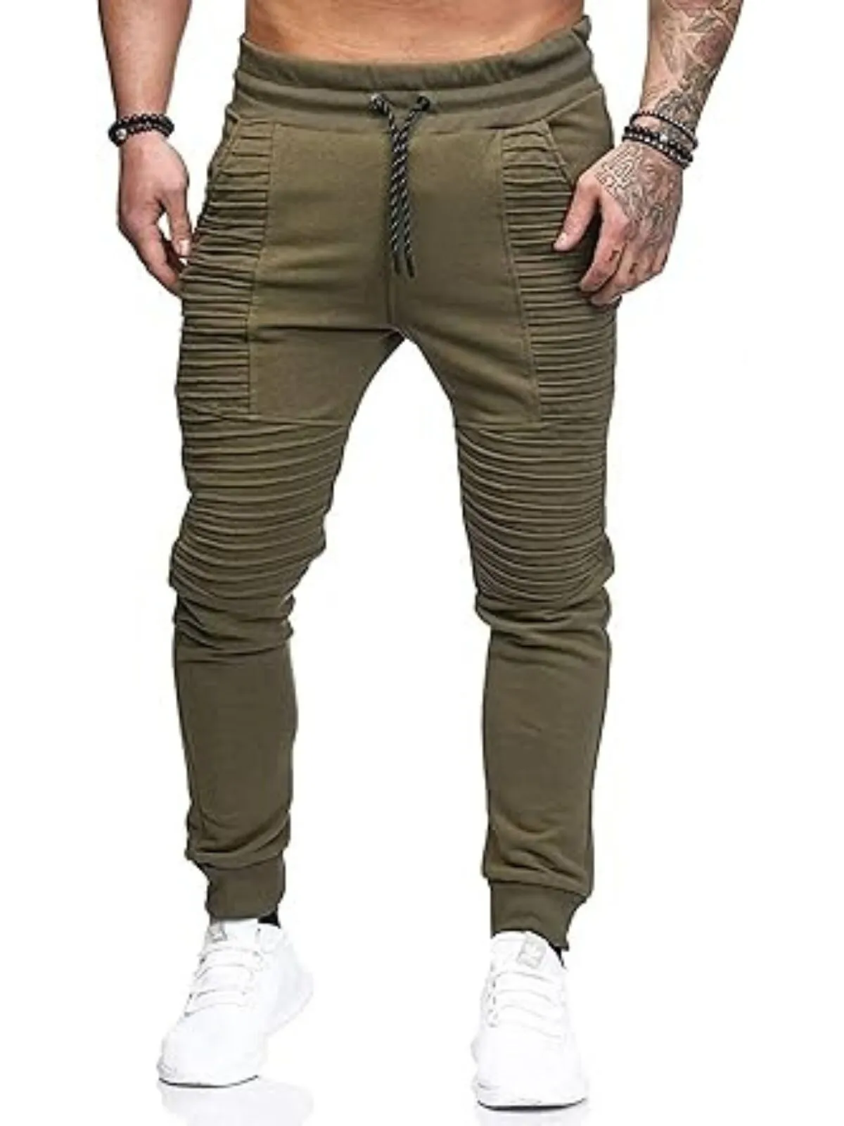 Men's Cargo Pants Spring and Autumn Hip-hop Design Sports Fitness Loose Trousers, 1 of 3
