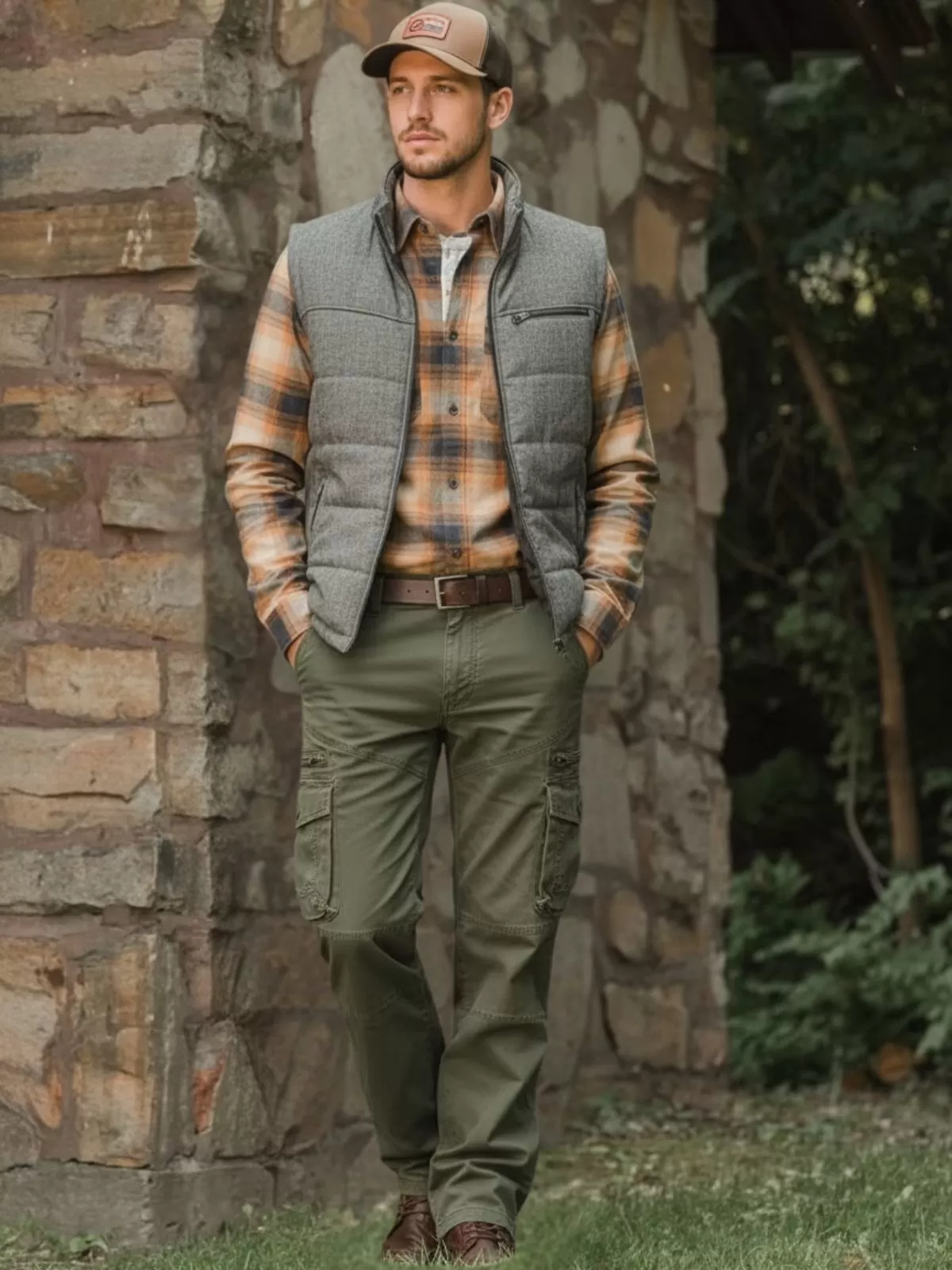 Men's Cargo Pants with Pockets, Outdoor Combat Pants, Work Pants, Outdoor Activities, Cotton Durable Pants, 2 of 8