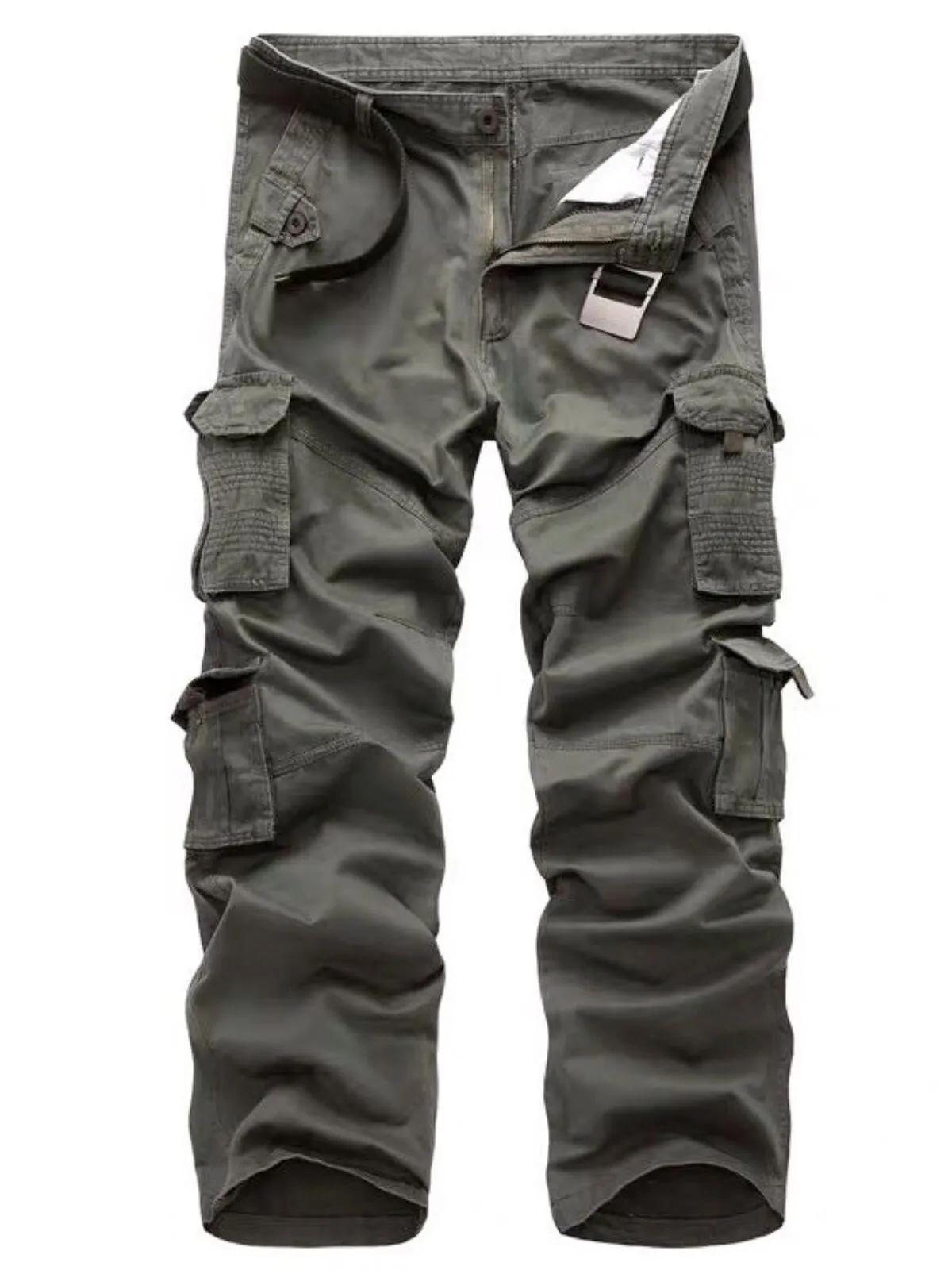Men's Cargo Pants Casual Loose Multi Pocket Military Joggers Pants, 2 of 8