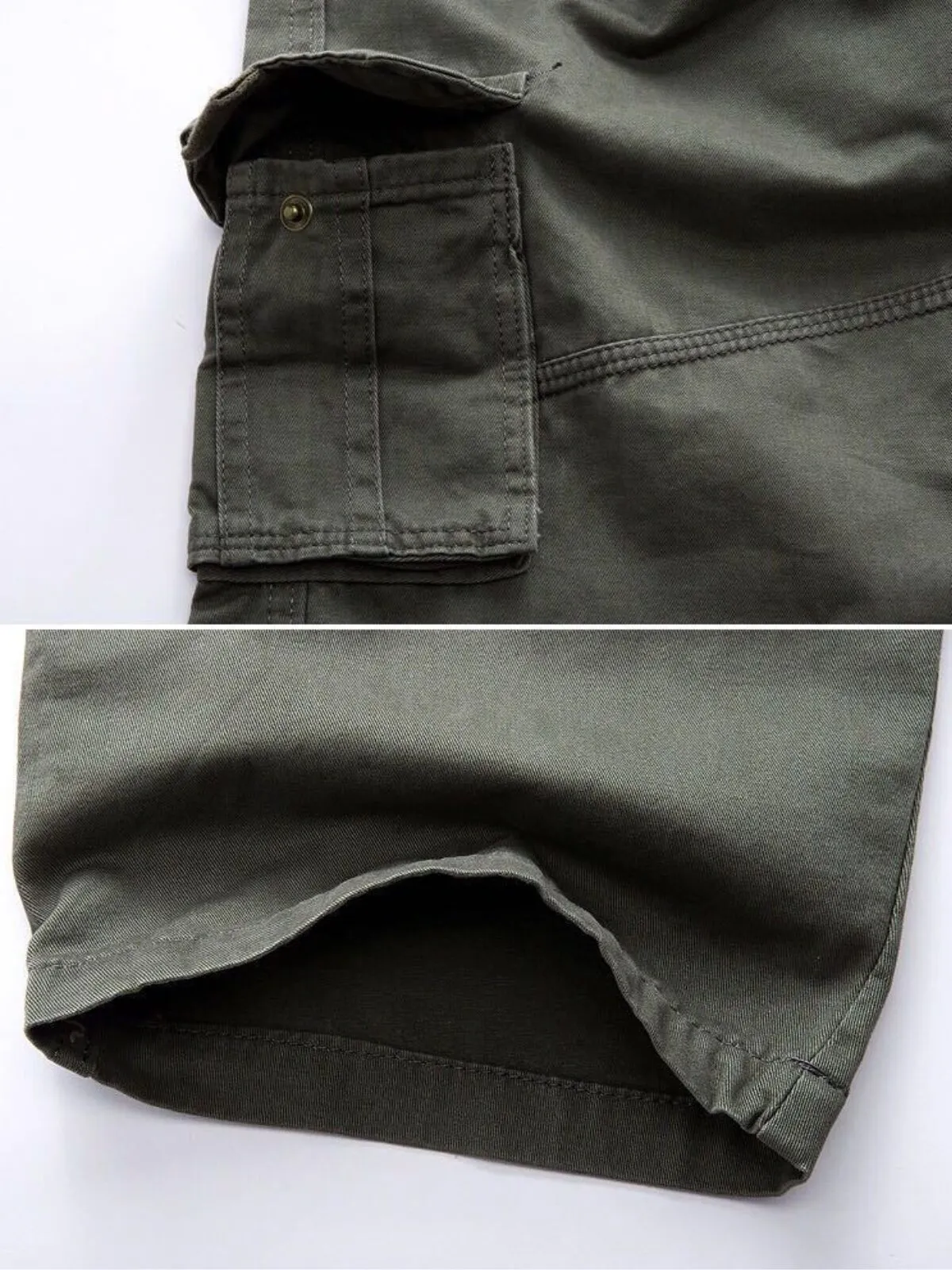 Men's Cargo Pants Casual Loose Multi Pocket Military Joggers Pants, 8 of 8