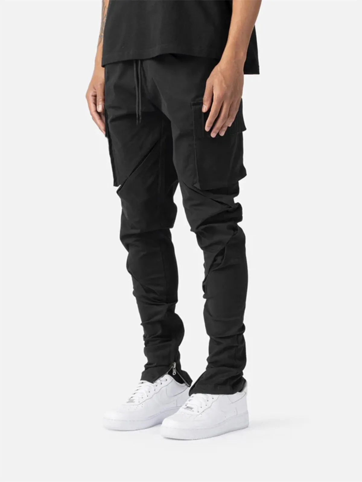 Men's Cargo Pants Casual Zipper Solid Fashion Popular Wear Pants, 4 of 5