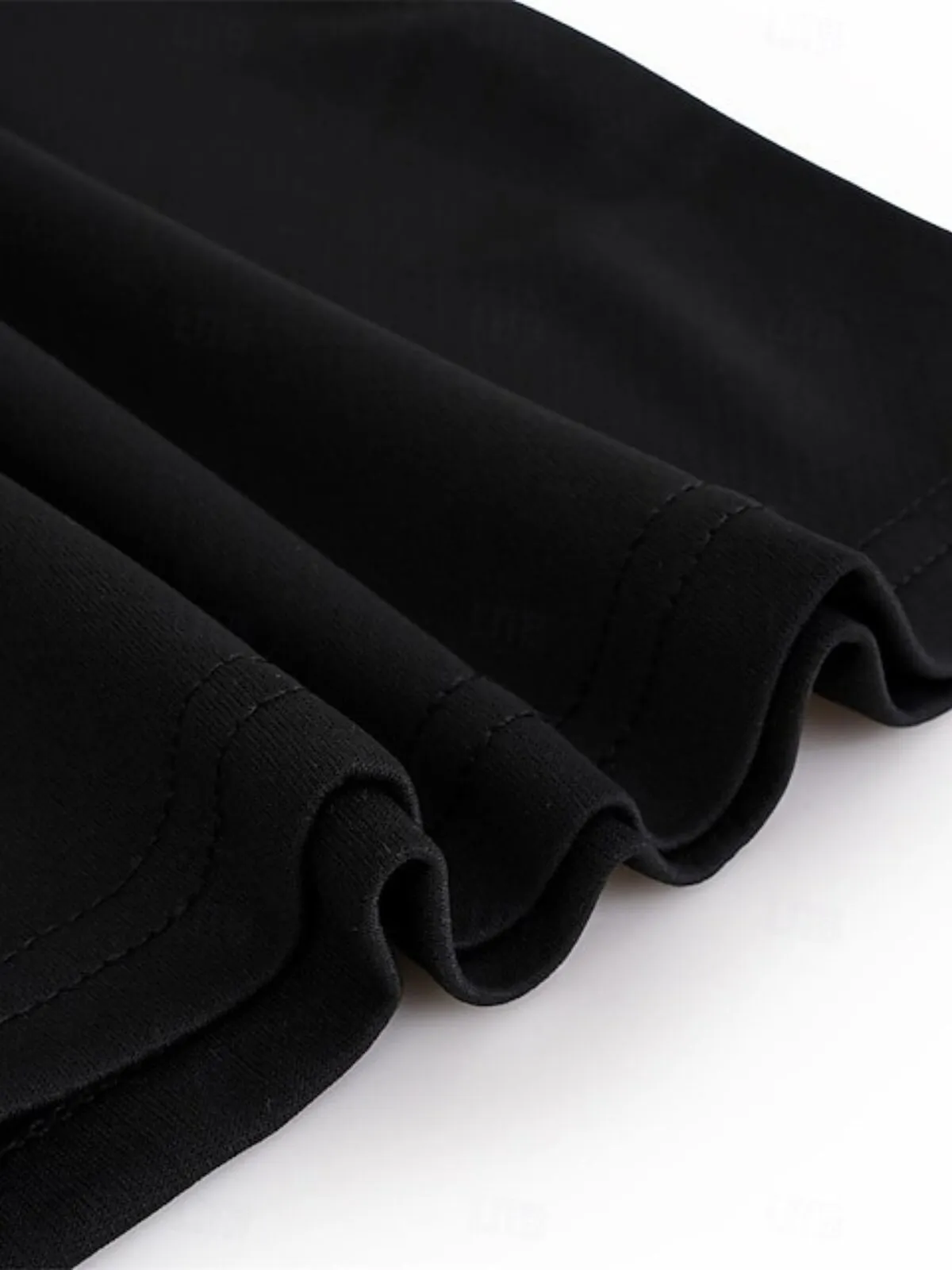 Men's Geometric High Neck Mock T-Shirt Short Sleeve Fitness Crew Neck T-shirt Running Gym Athletic Tops, 3 of 3