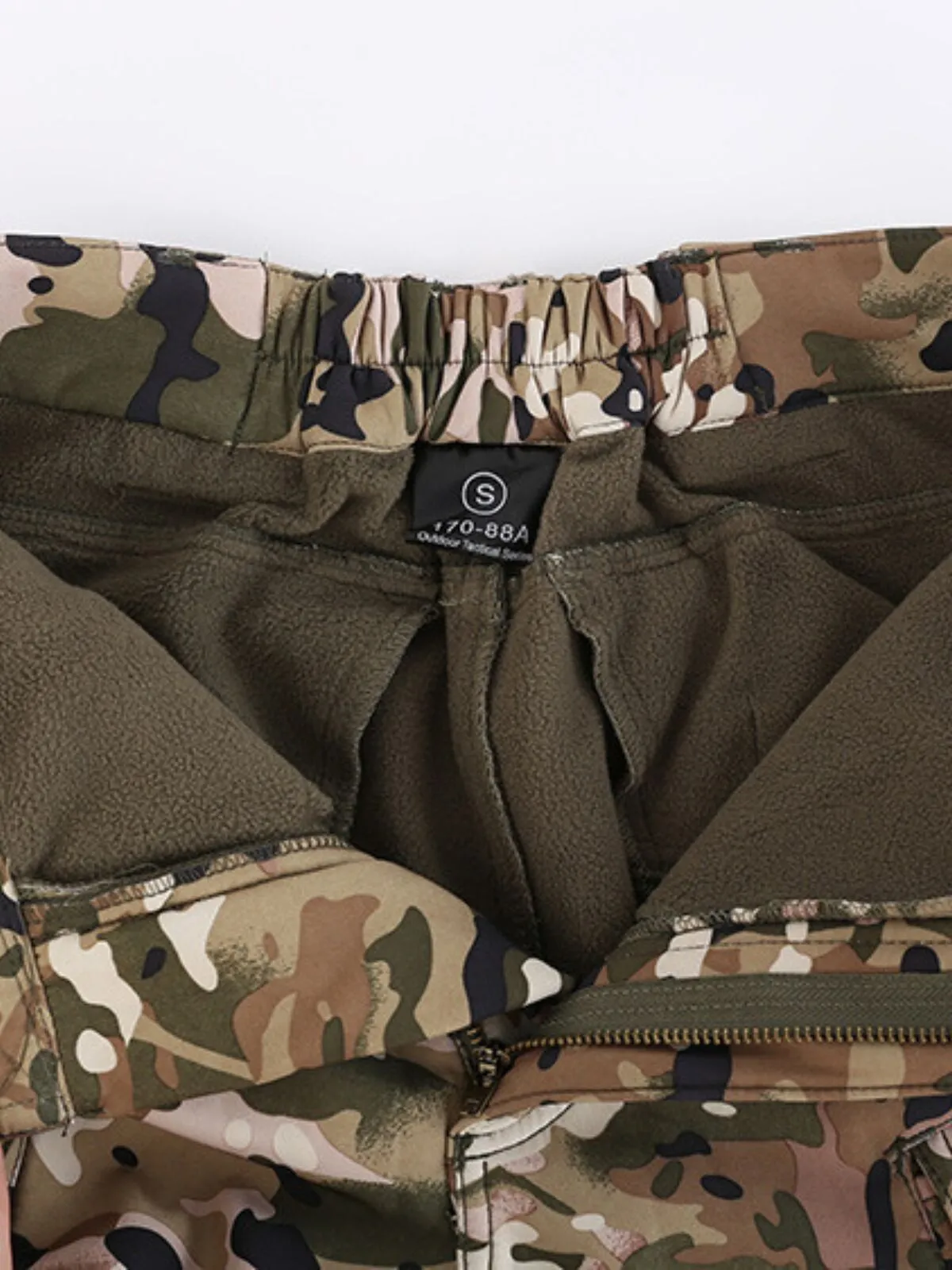 Men's Cargo Pants Waterproof Winter Fleece Warm Cargo Pants, 5 of 14