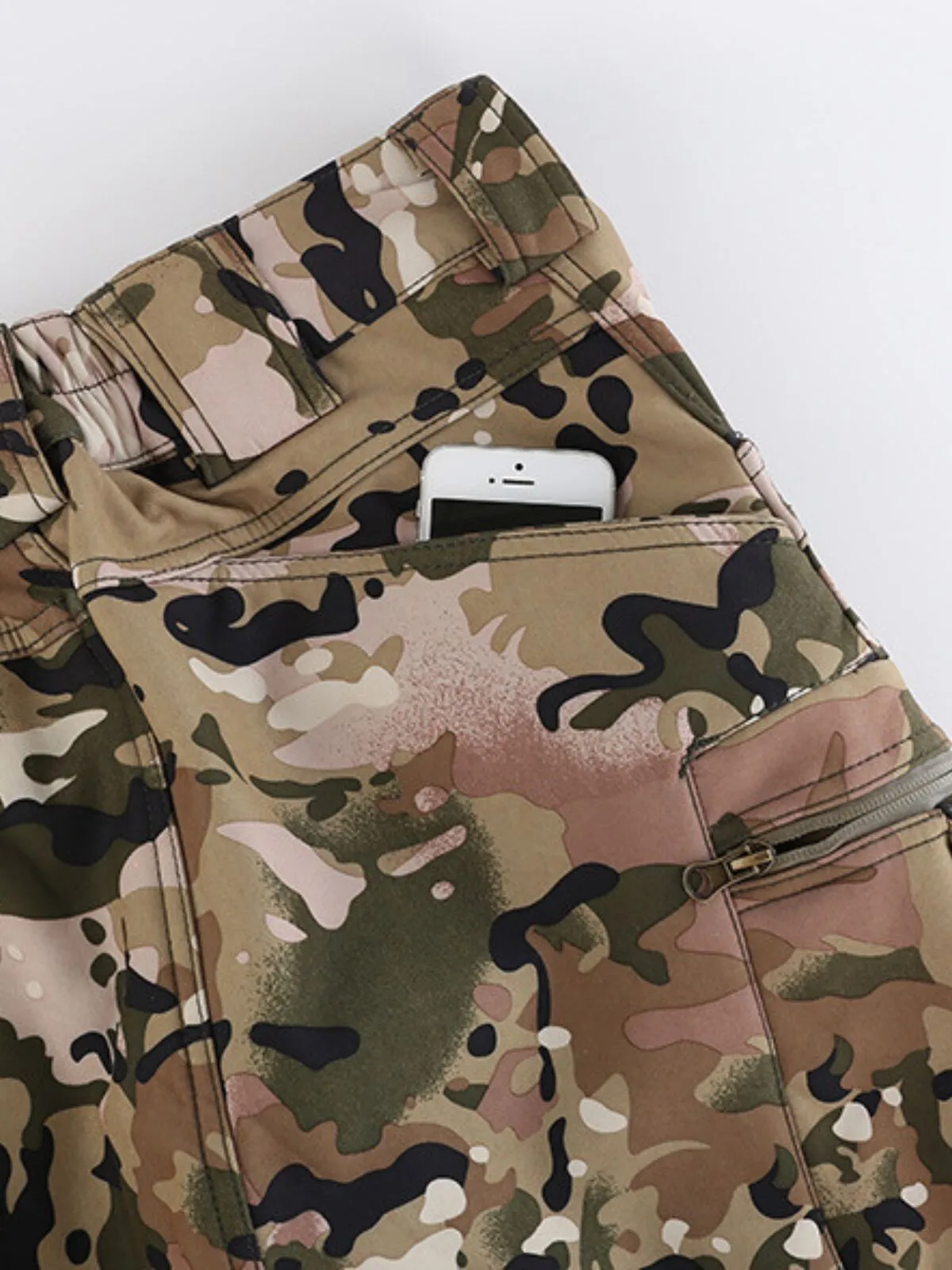 Men's Cargo Pants Waterproof Winter Fleece Warm Cargo Pants, 6 of 14