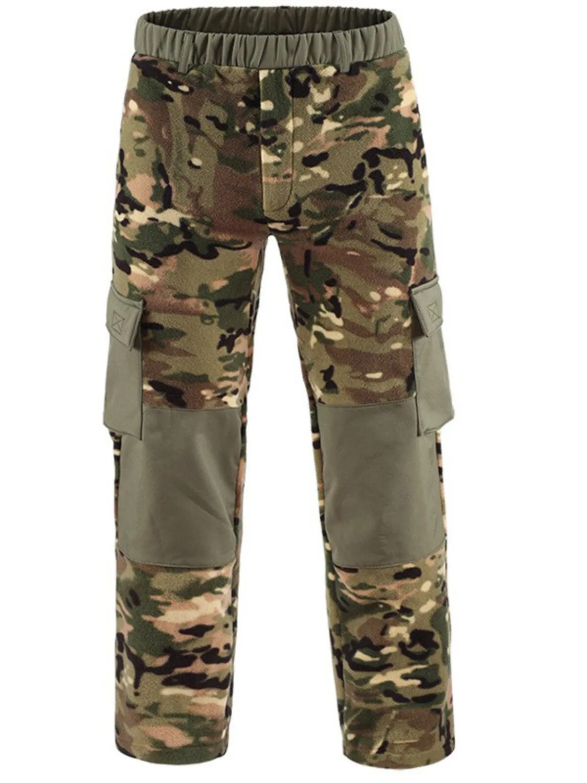 Men's Cargo Pants Camo Outdoors Training Patchwork Windproof Casual Pants, 1 of 9