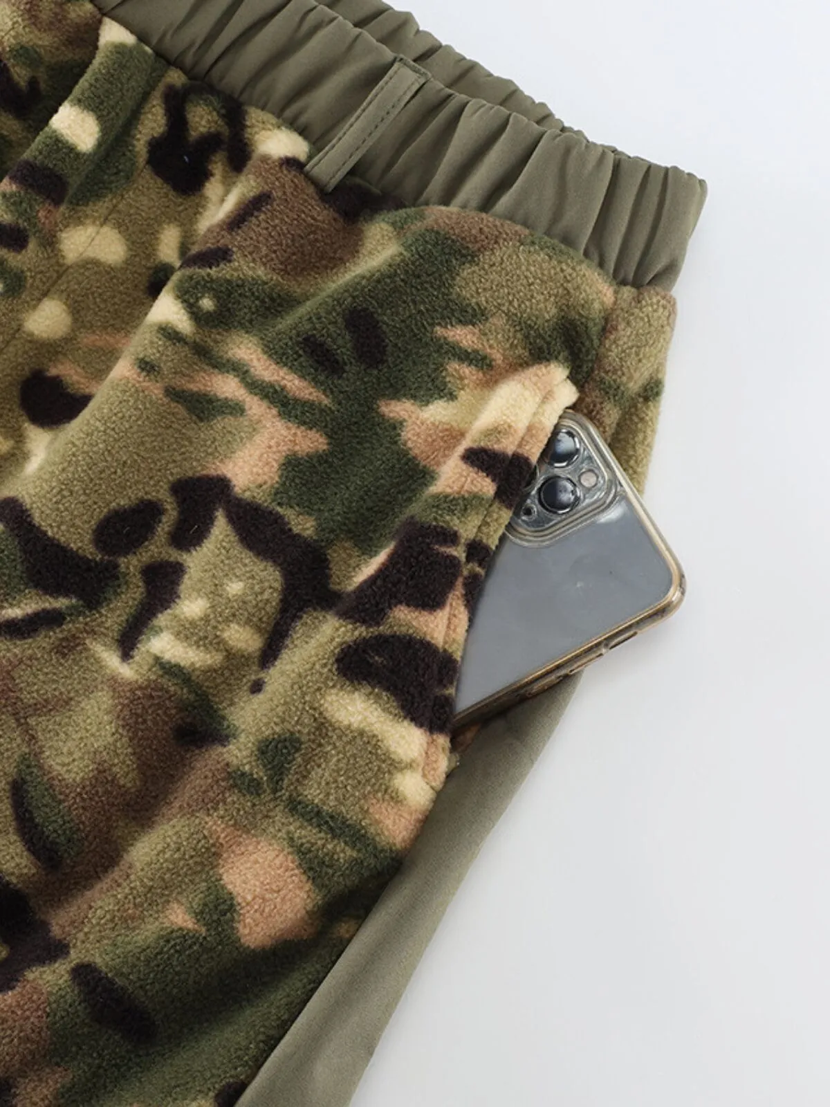 Men's Cargo Pants Camo Outdoors Training Patchwork Windproof Casual Pants, 3 of 9