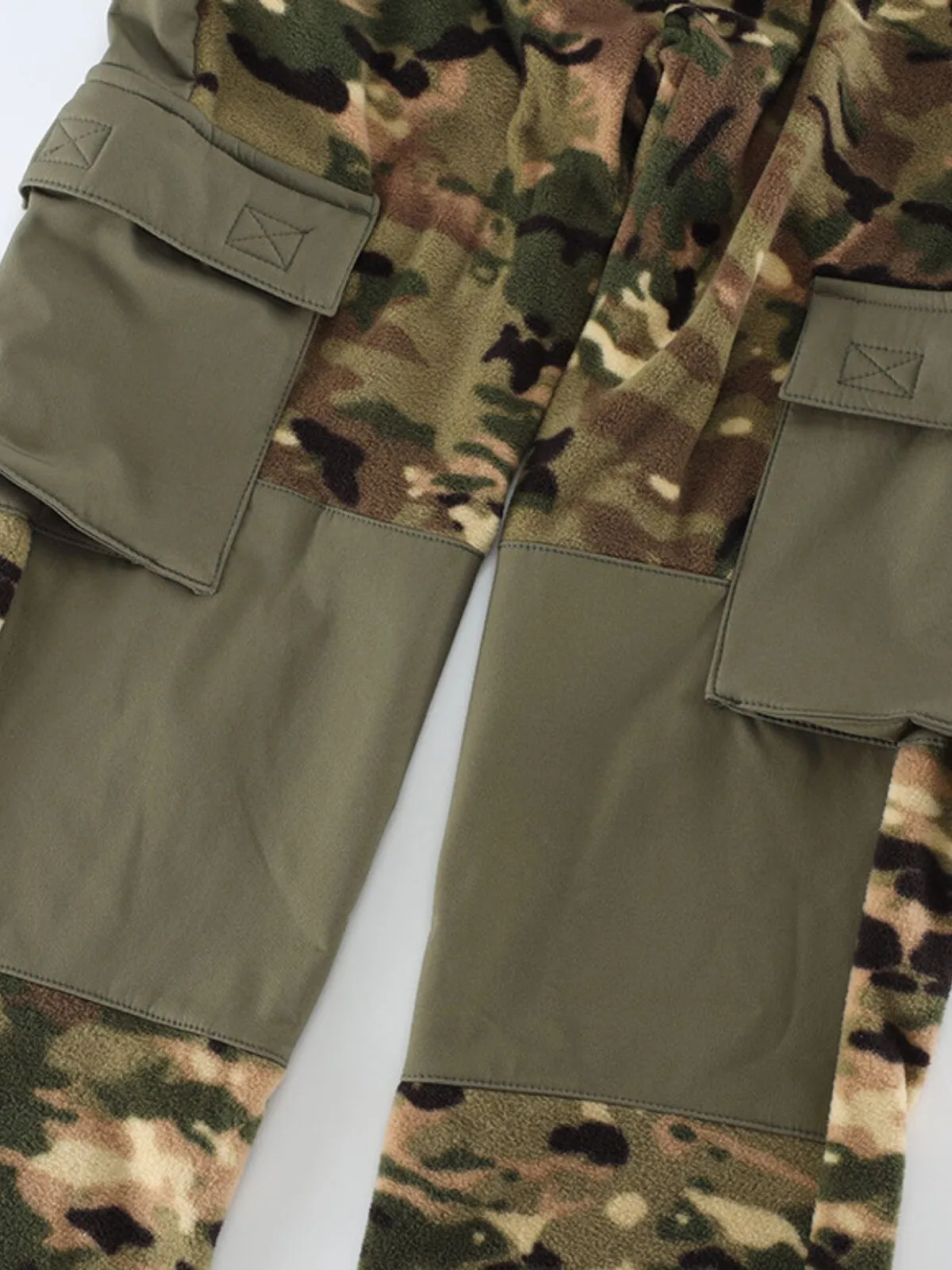 Men's Cargo Pants Camo Outdoors Training Patchwork Windproof Casual Pants, 7 of 9