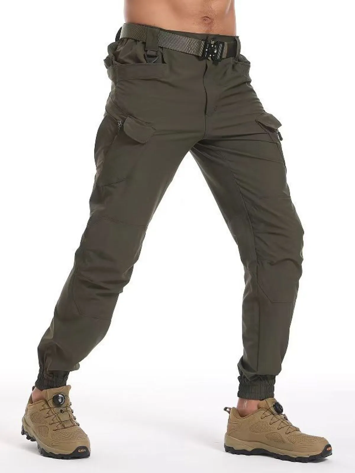 Men's Cargo Pants Quick-drying Stretch Outdoor Loose-fitting Long Pants, 1 of 4
