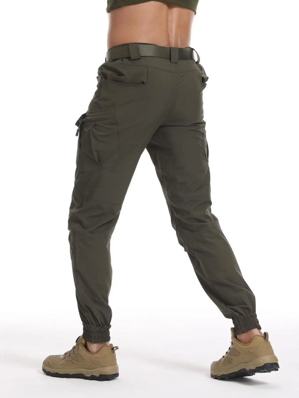 Men's Cargo Pants Quick-drying Stretch Outdoor Loose-fitting Long Pants, 2 of 4