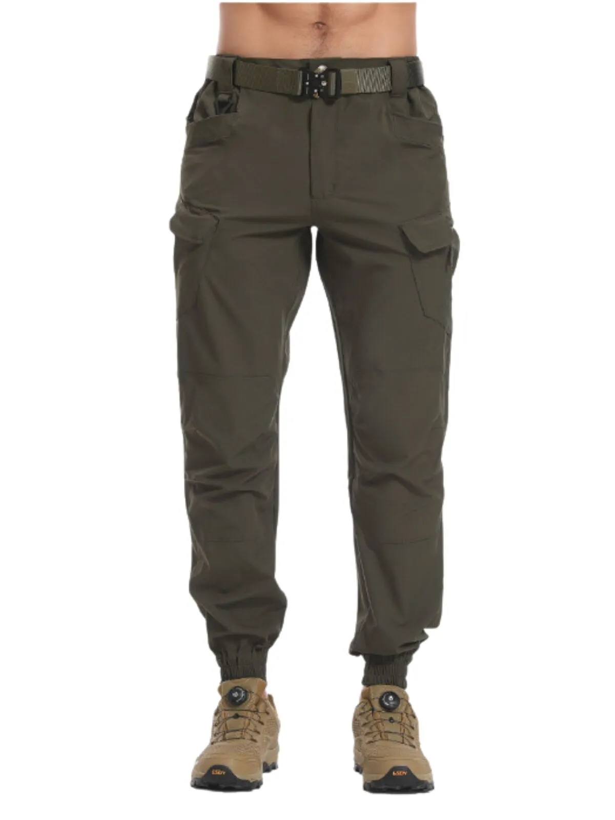 Men's Cargo Pants Quick-drying Stretch Outdoor Loose-fitting Long Pants, 3 of 4