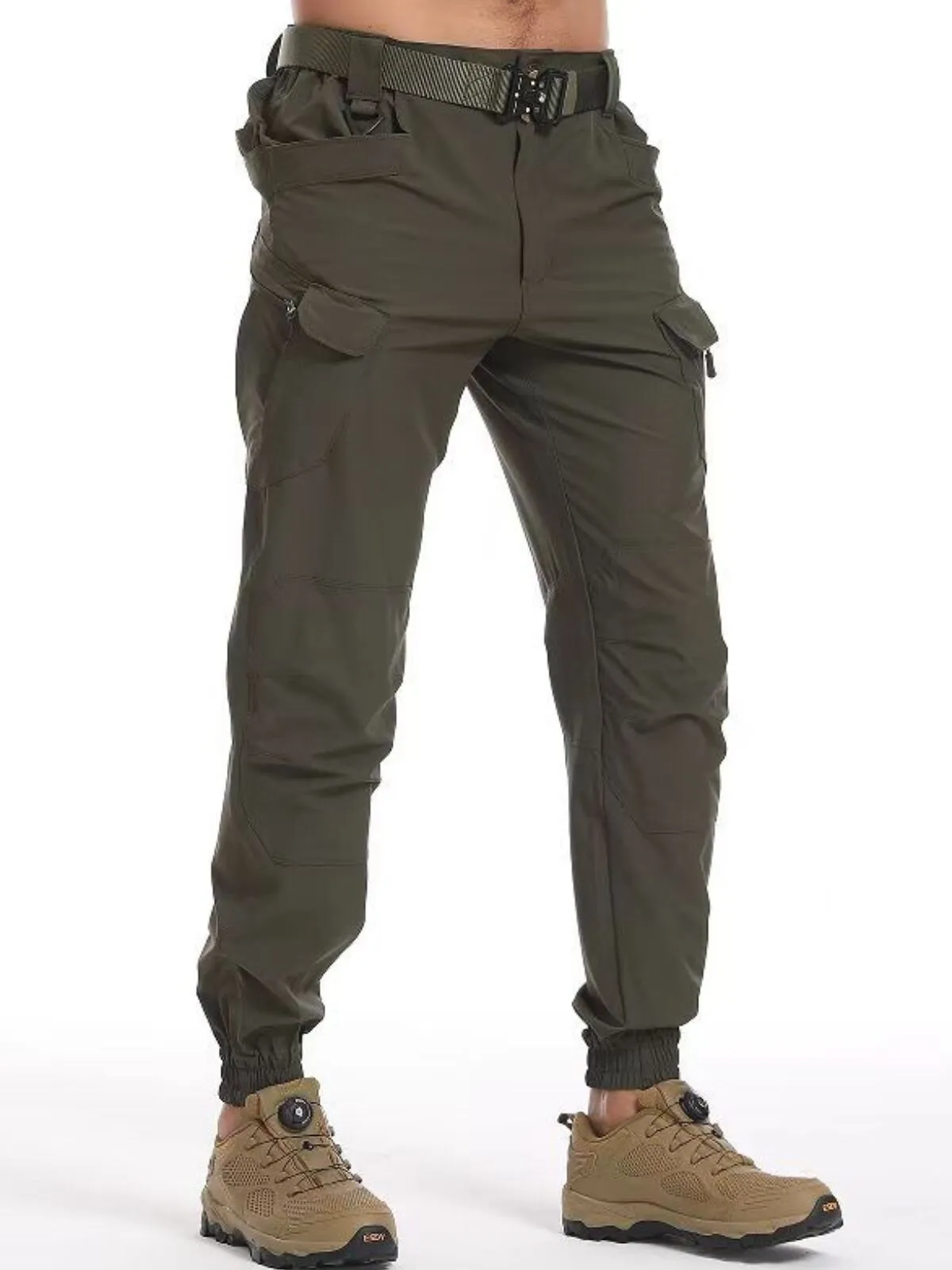 Men's Cargo Pants Quick-drying Stretch Outdoor Loose-fitting Long Pants, 4 of 4