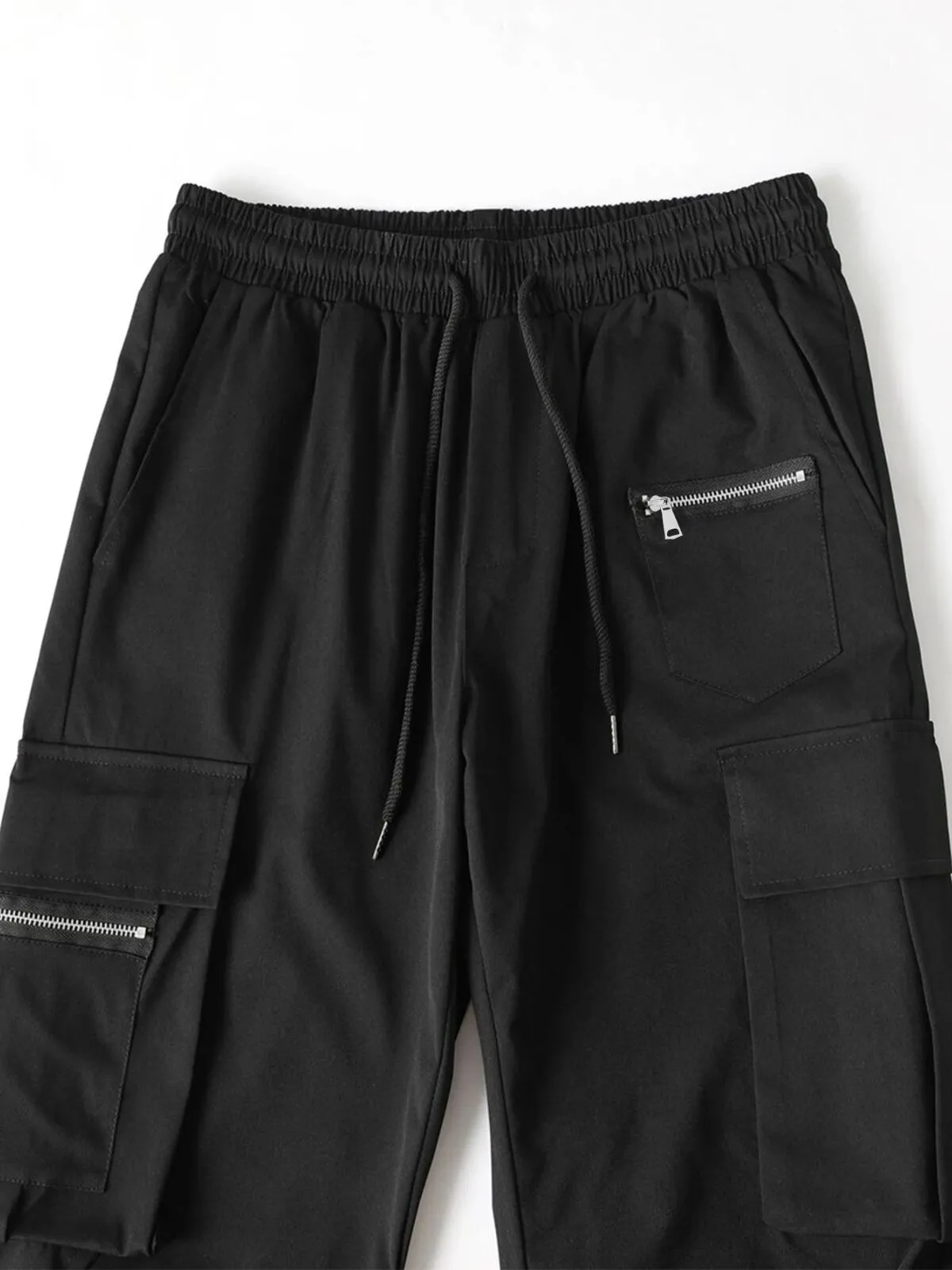 Men's Cargo Pants Thin Slim Fit Breathable Wear Pants Straight Relax Fit Comfortable Casual Woven Running Trousers, 4 of 6