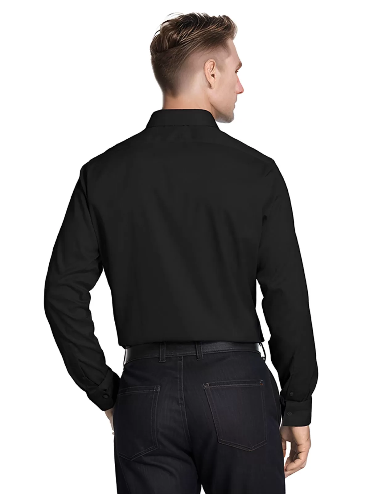 Solid Lapel Long Sleeve Shirt, 2 of 5