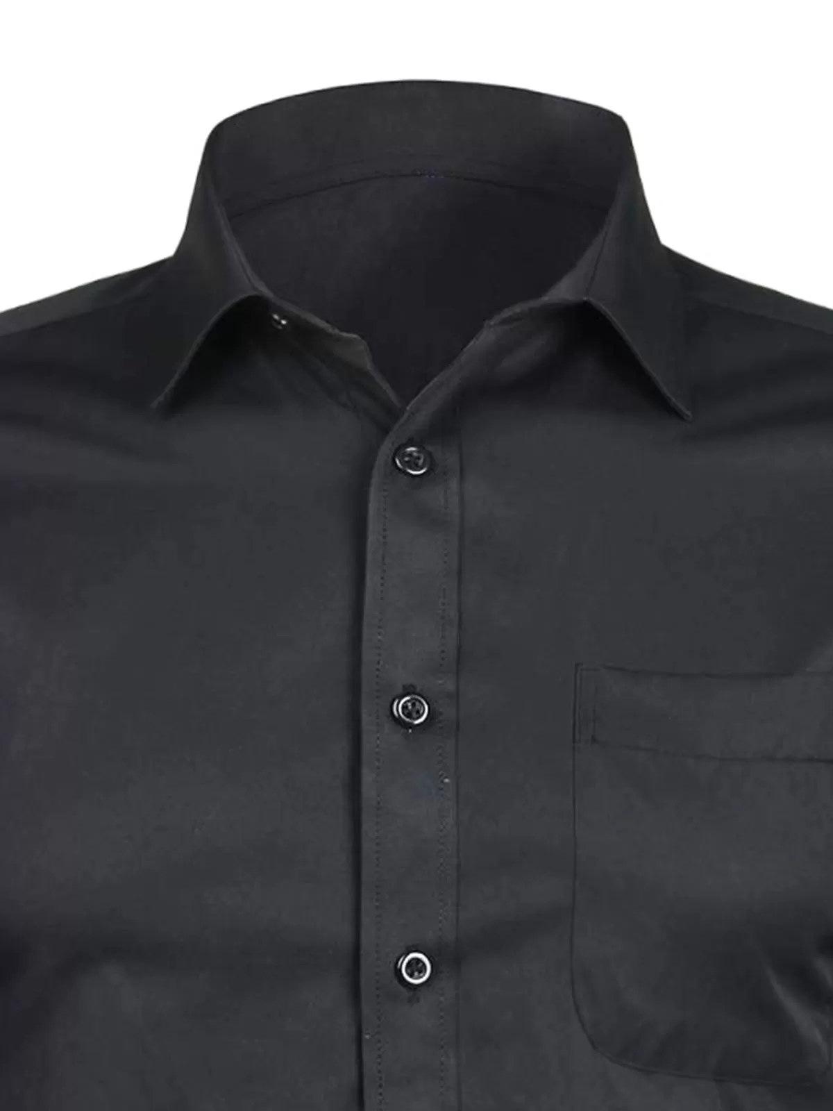 Solid Lapel Long Sleeve Shirt, 5 of 5