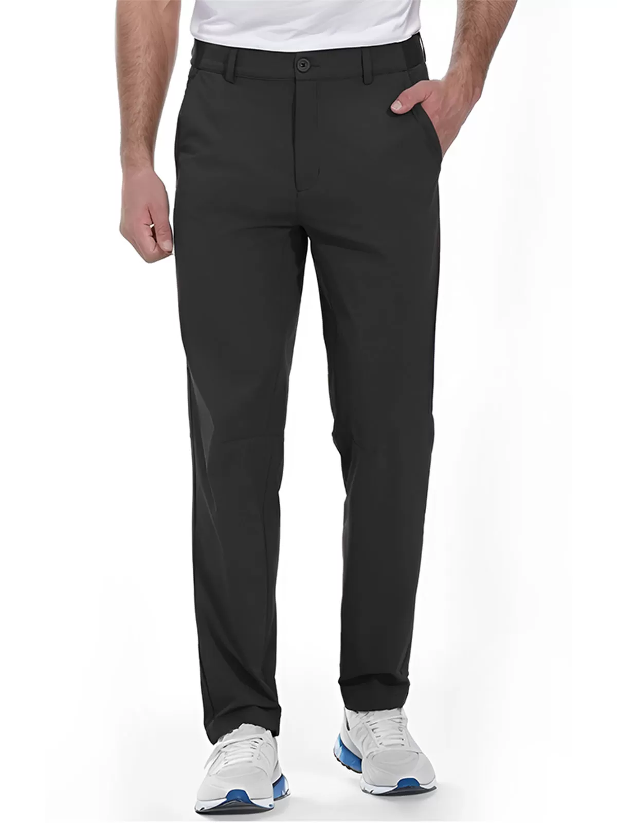 Medium Rise Zipper Fly Skinny Pants, 2 of 5