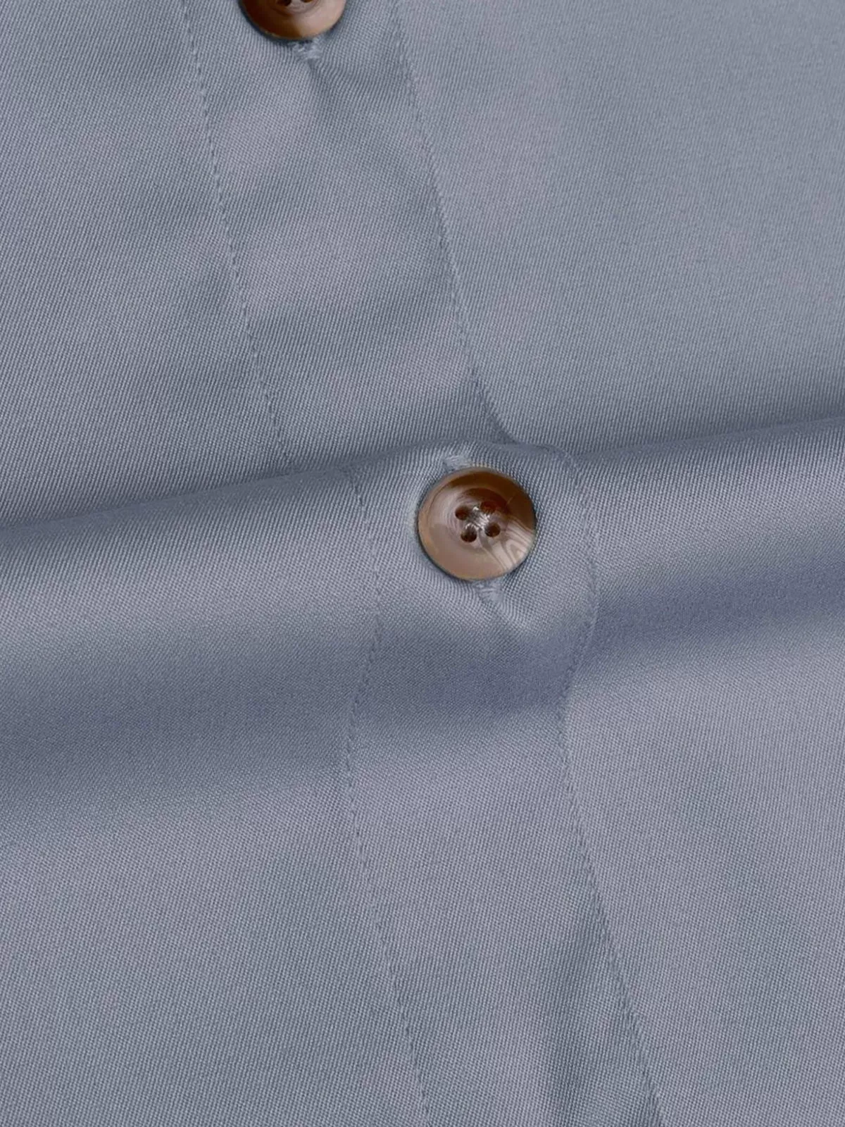 Solid Button Pocket Lapel Short Sleeve Shirt, 6 of 6