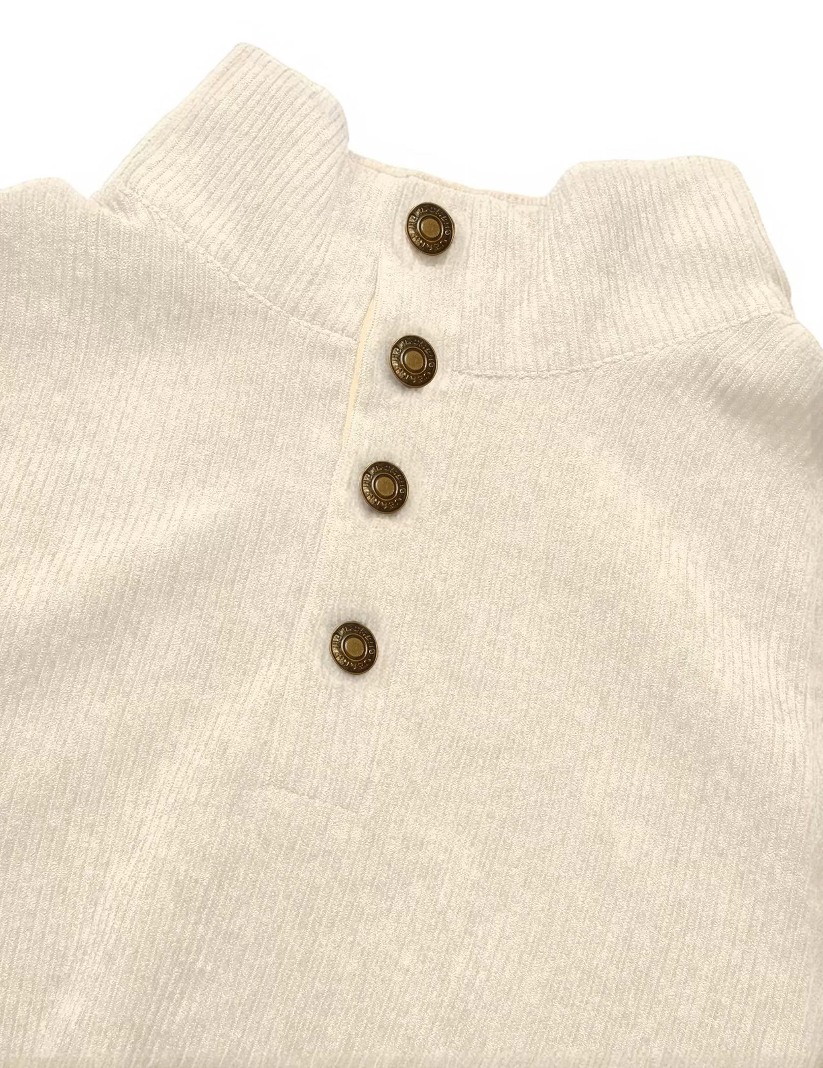 Half-open Collar Pullover Sweatshirt, 4 of 6