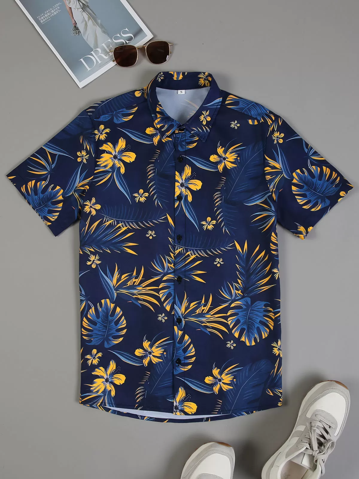 Plants Button Lapel Regular Shirts, 2 of 6