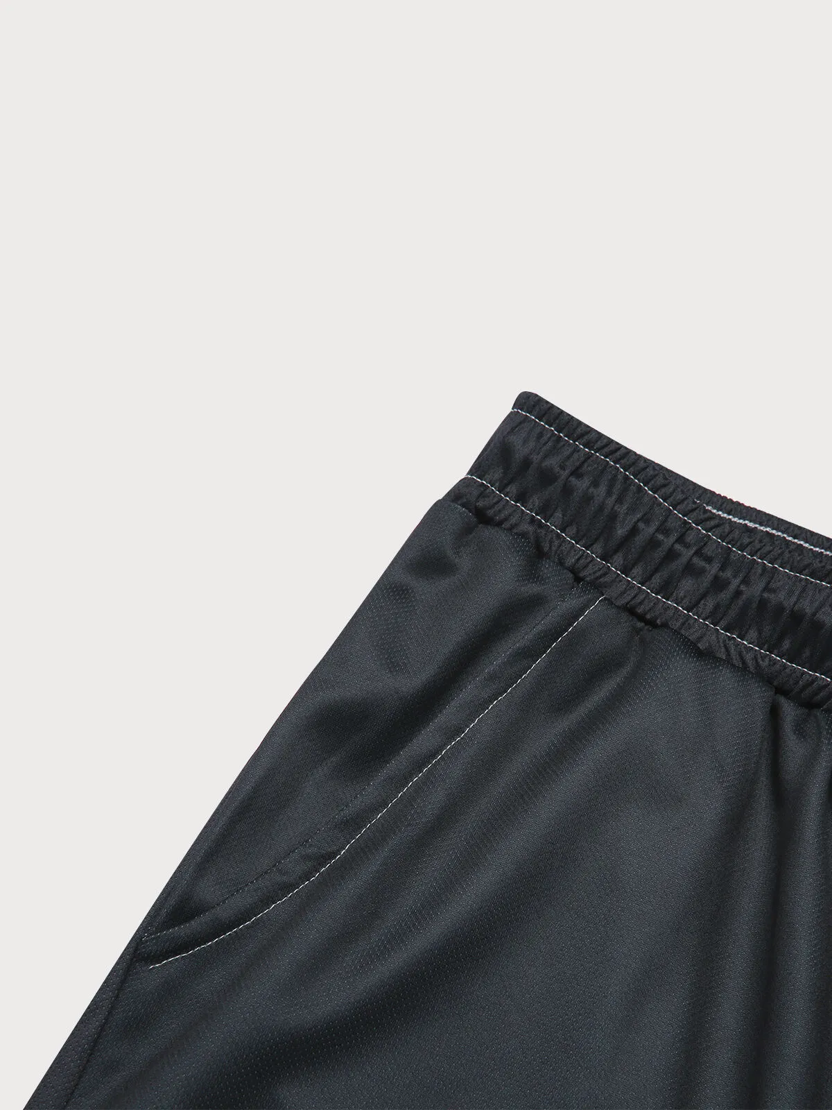 Colorblock Regular Short Sleeves T-shirt & Colorblock Drawstring Waist Shorts, 9 of 9