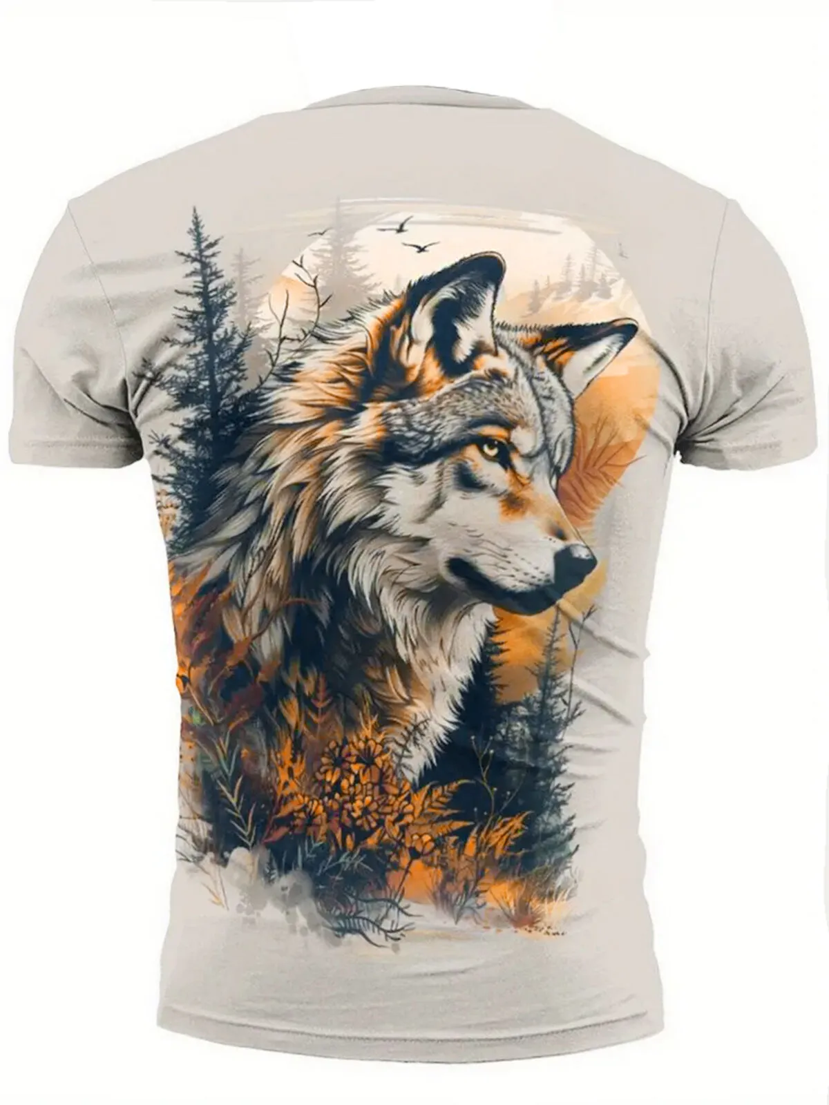 All Over Print Round Neck Regular T-shirt, 5 of 5