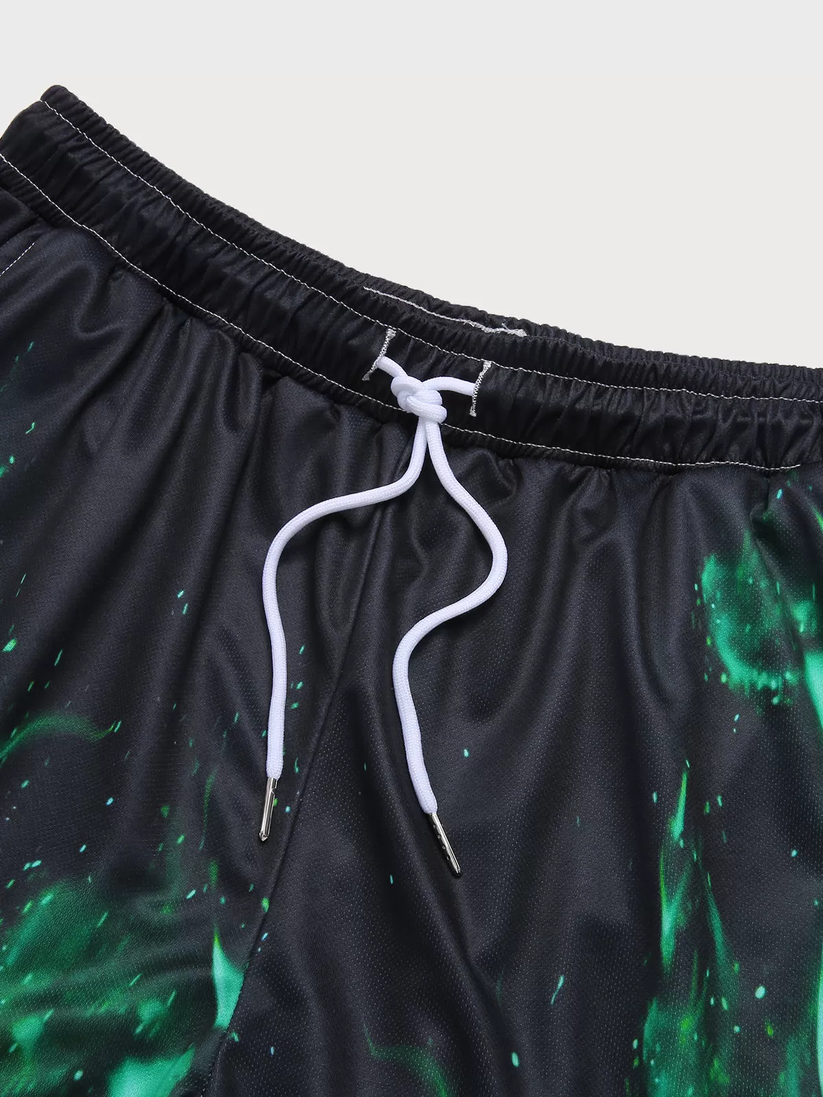 Fire Print Casual T-shirt & Fire Print Shorts, 7 of 8